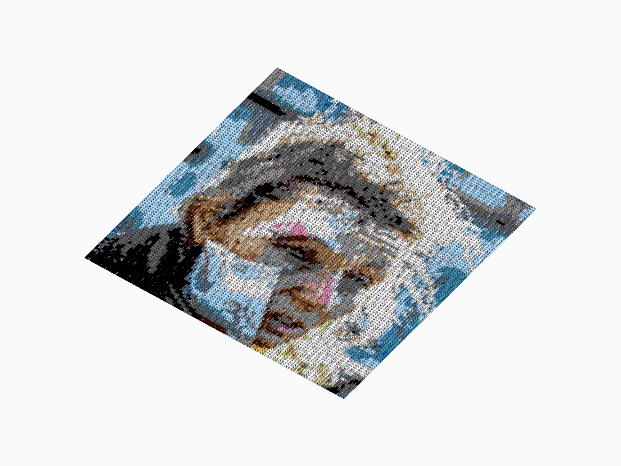 Custom Brick Mosaic