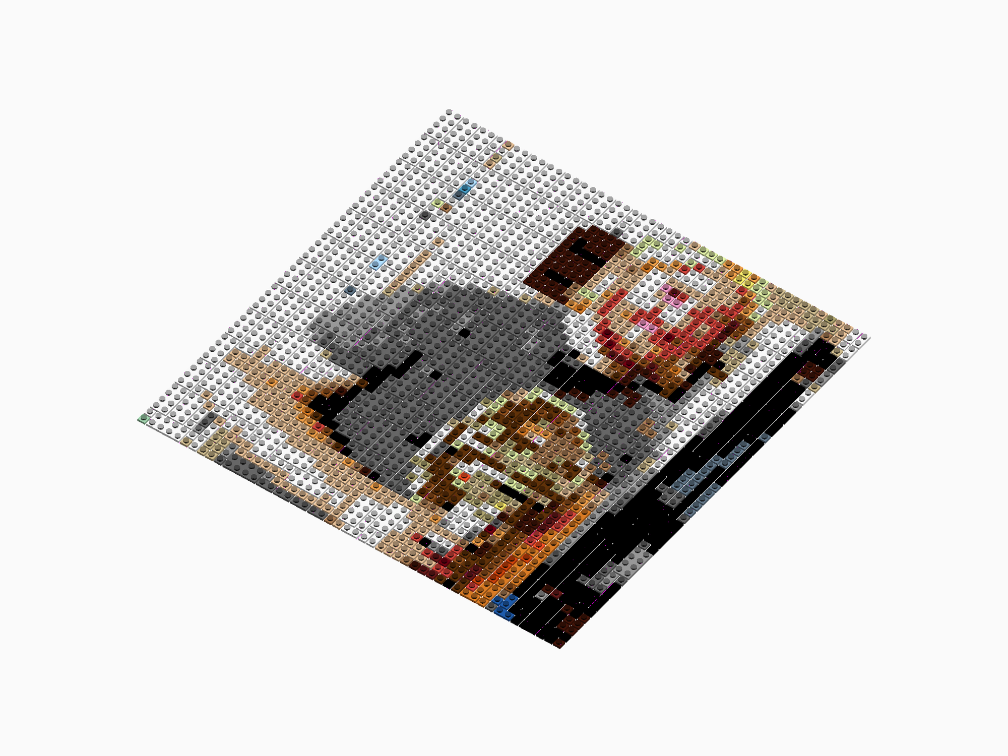 Custom Brick Mosaic