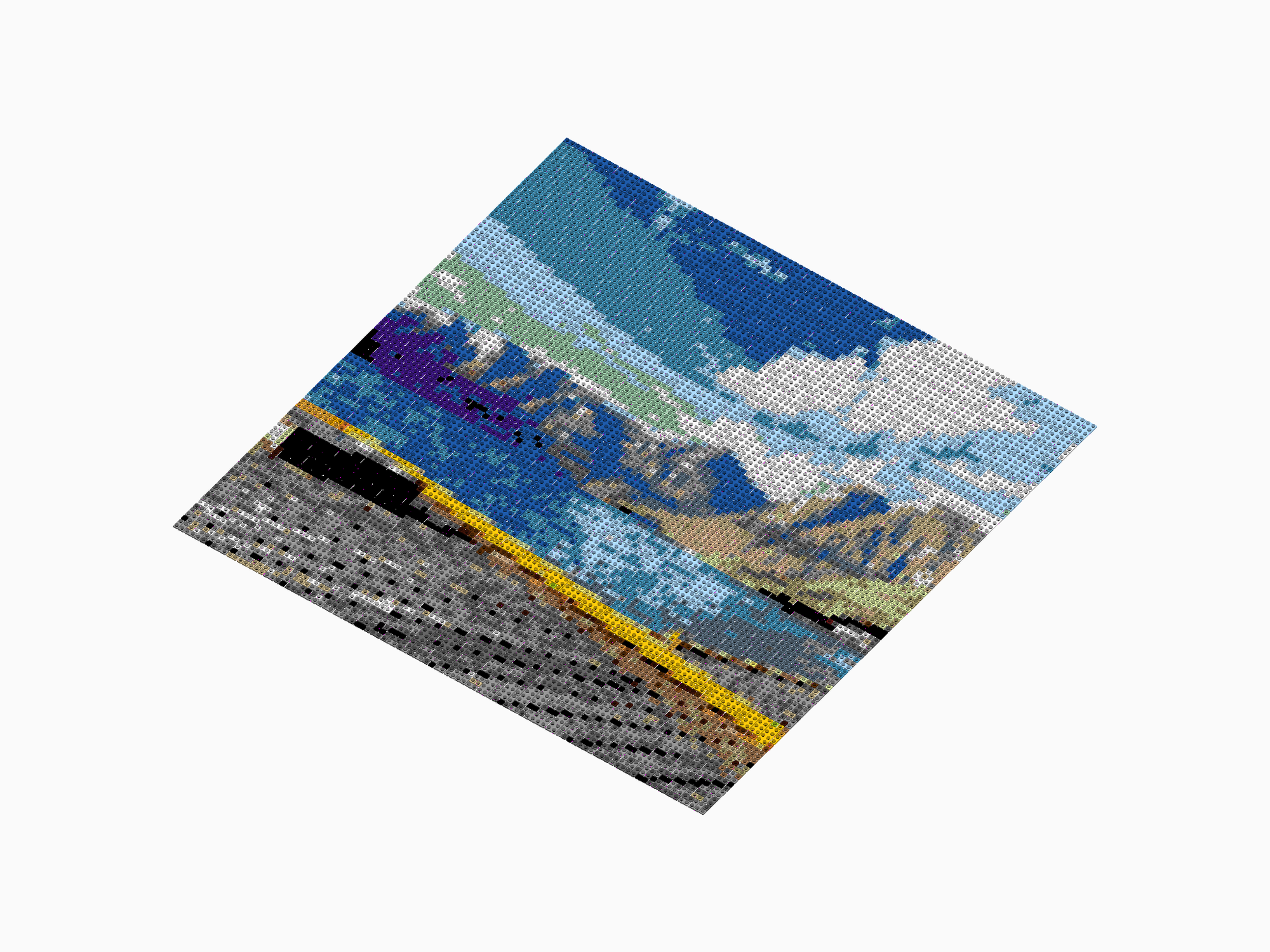 Custom Brick Mosaic
