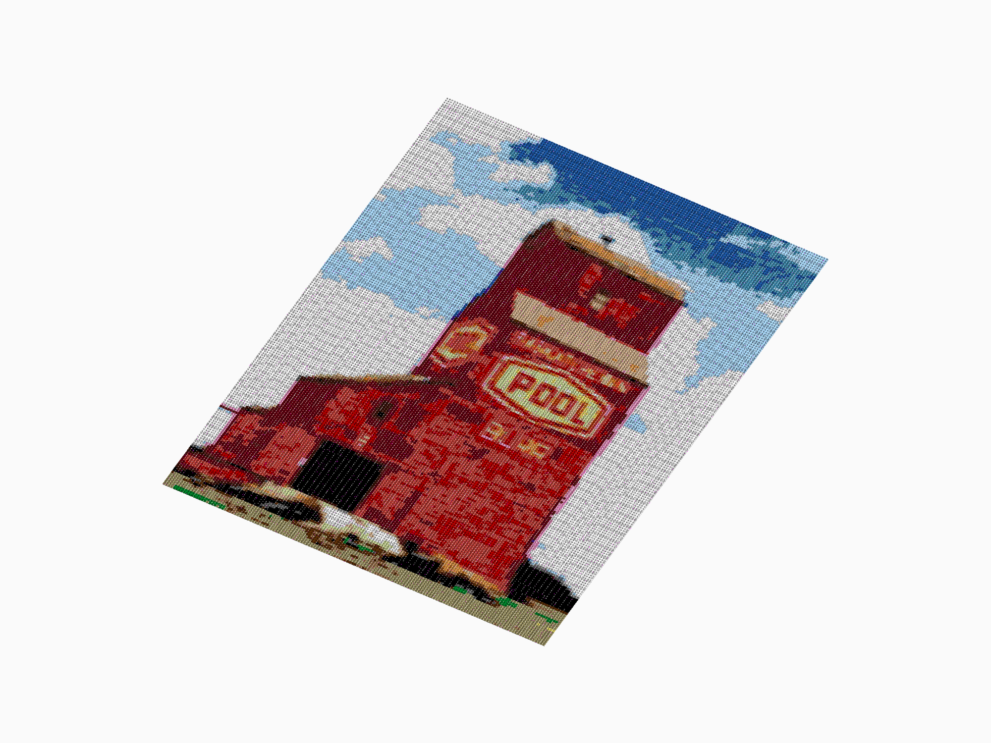 Custom Brick Mosaic
