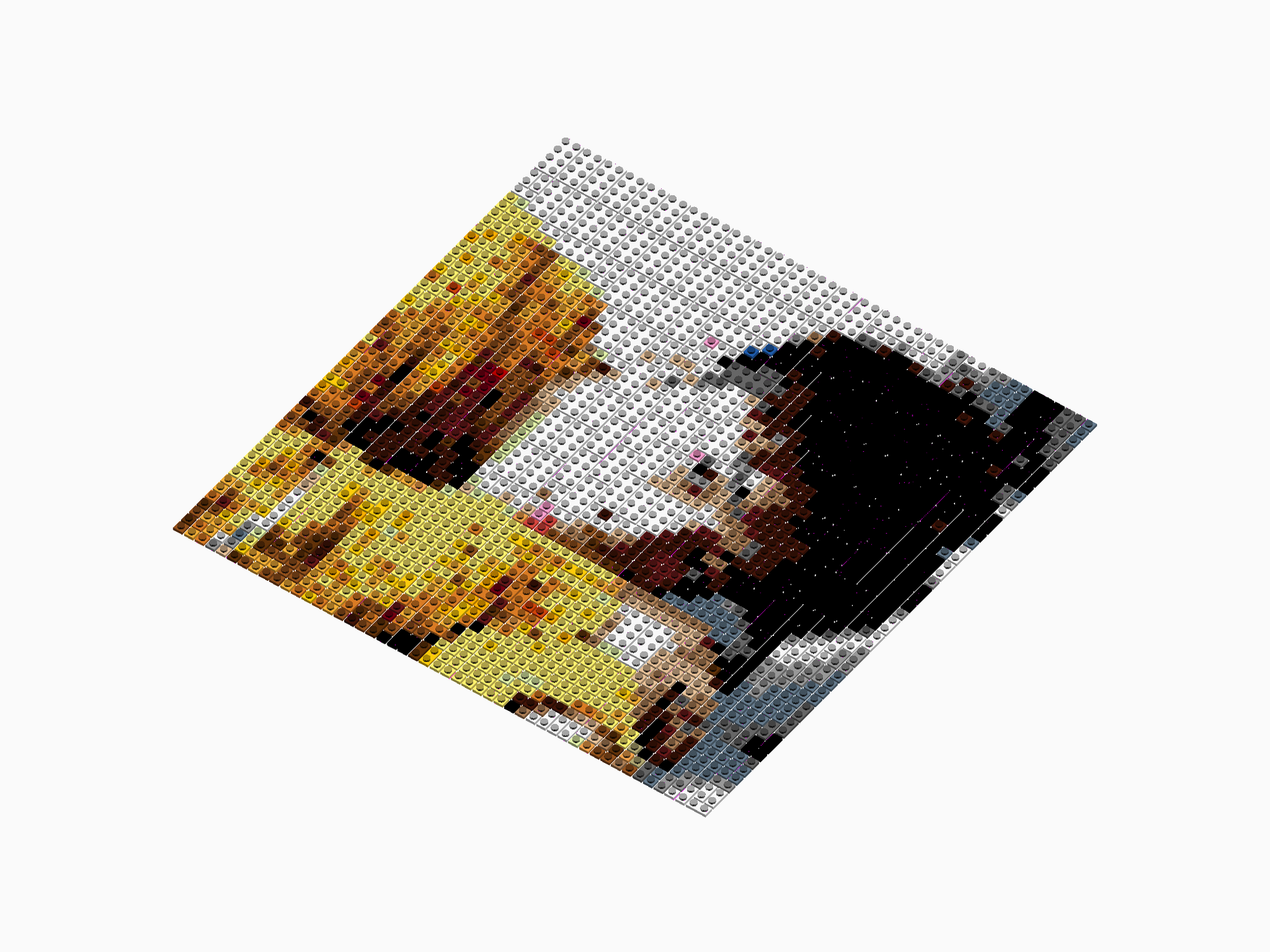 Custom Brick Mosaic