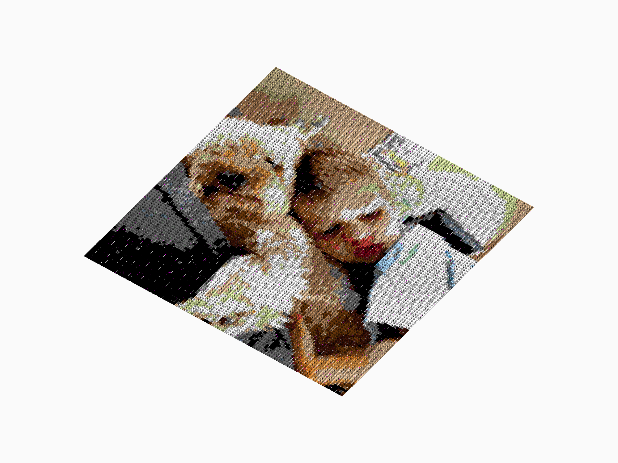 Custom Brick Mosaic