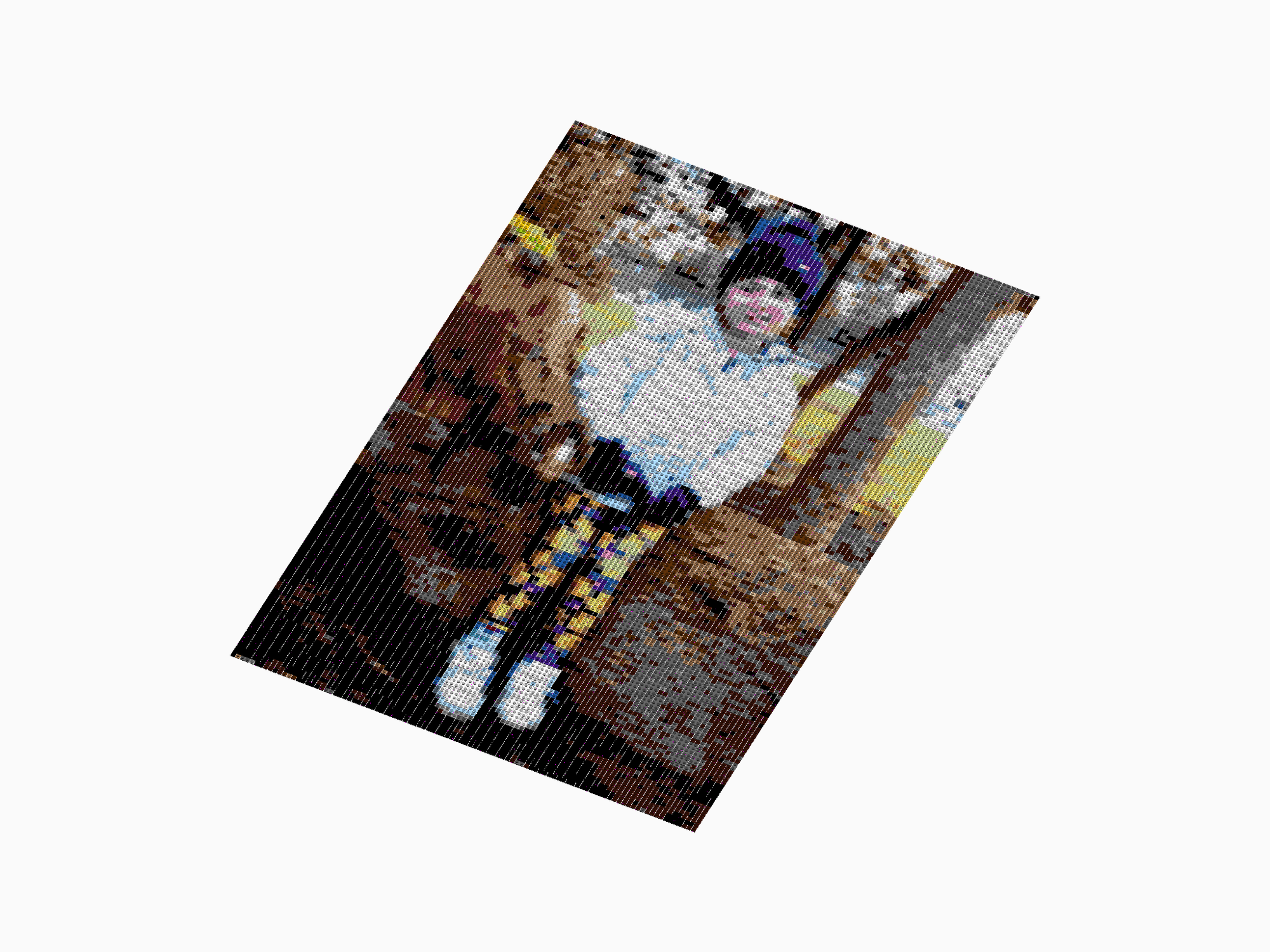 Custom Brick Mosaic