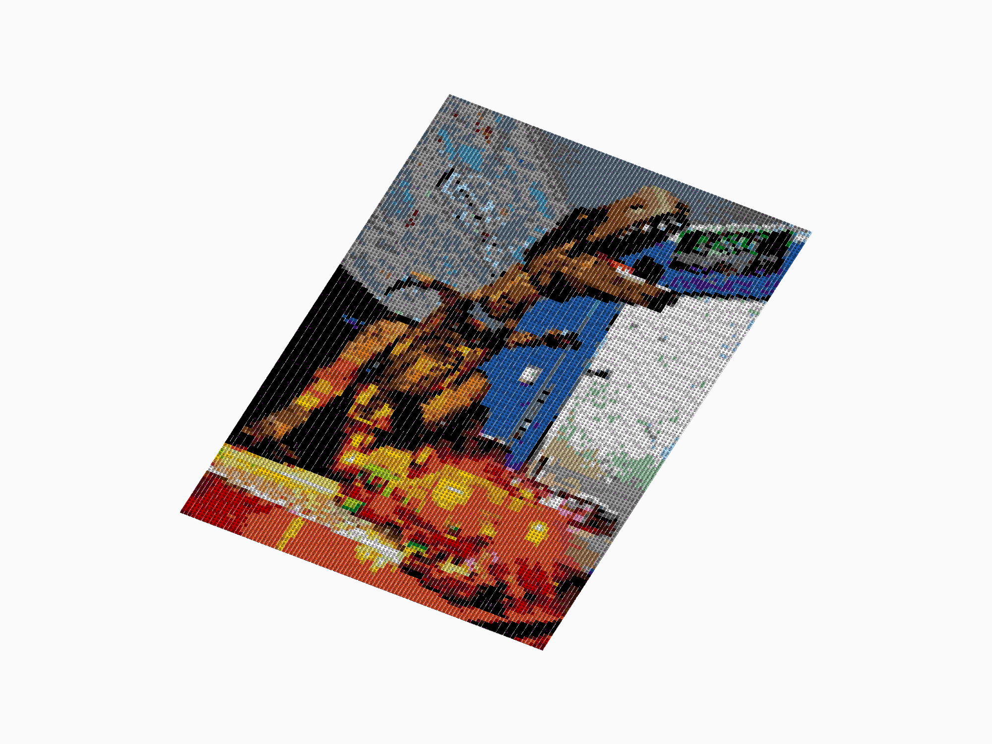 Custom Brick Mosaic