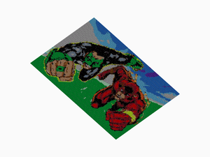 Custom Brick Mosaic