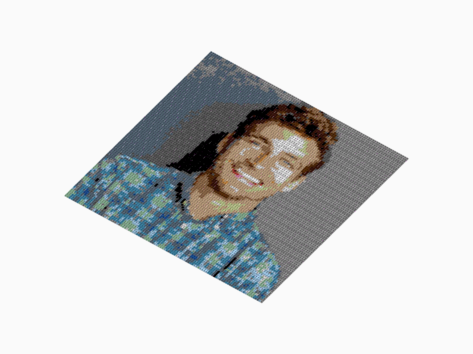 Custom Brick Mosaic