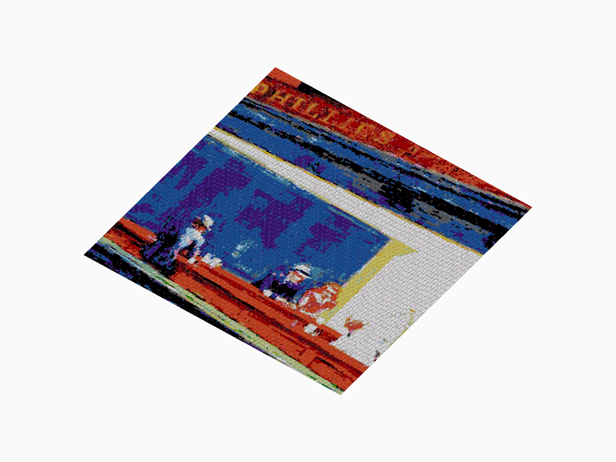 Custom Brick Mosaic