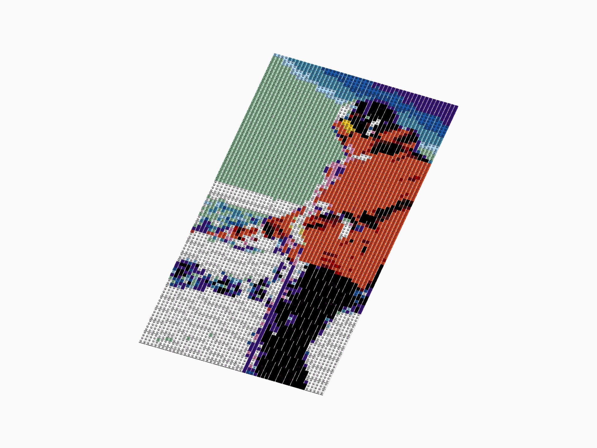 Custom Brick Mosaic