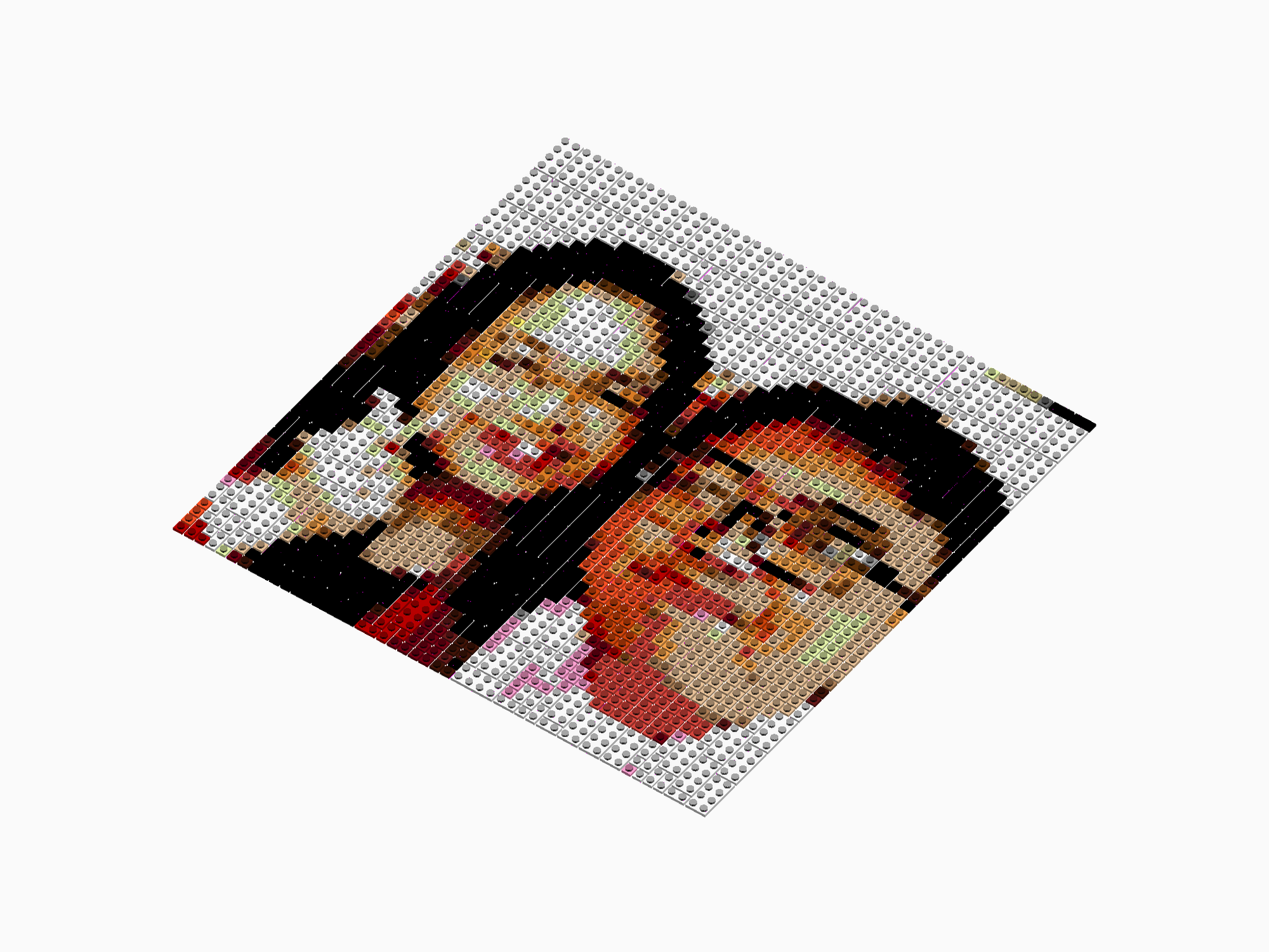 Custom Brick Mosaic