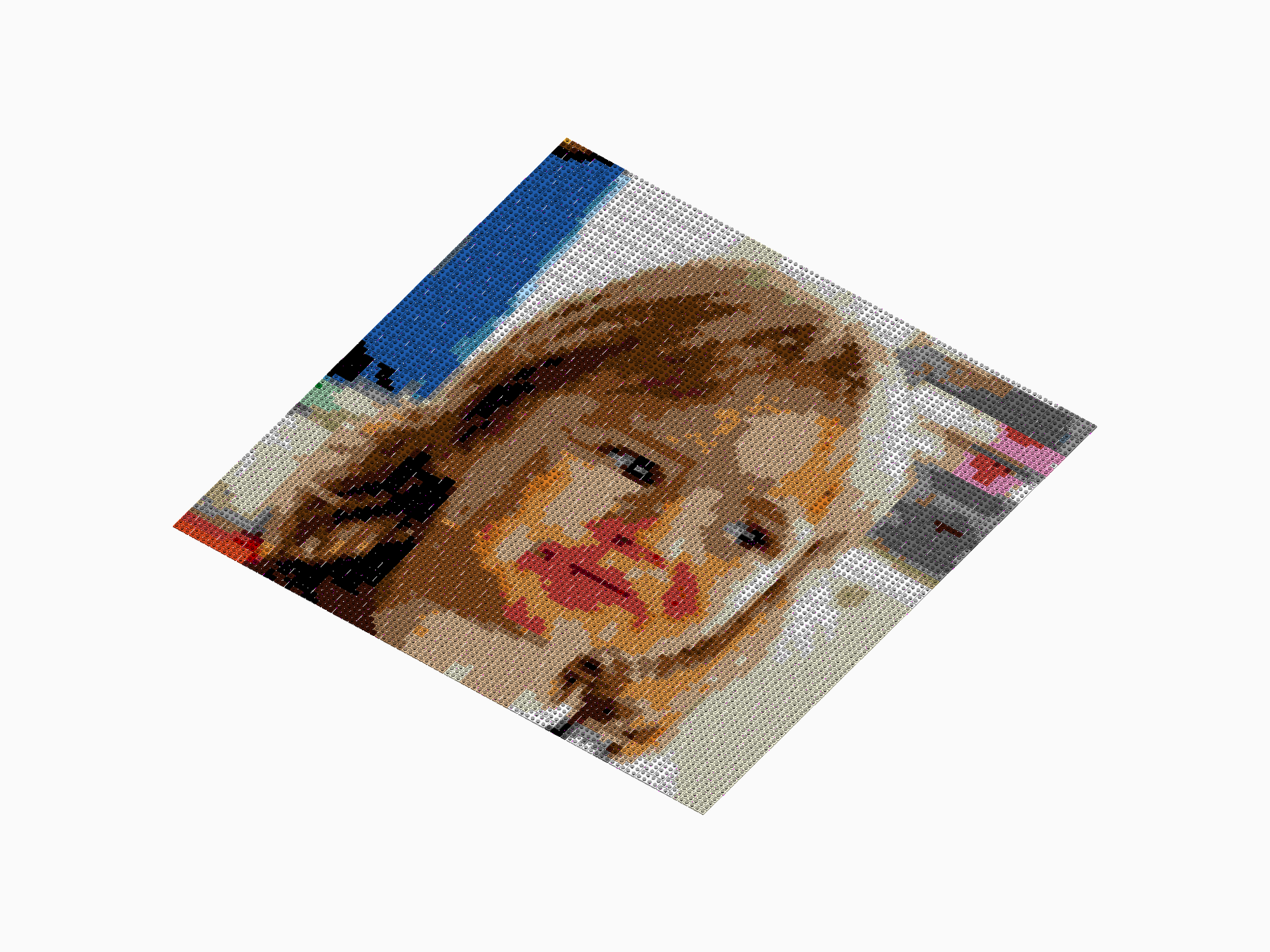 Custom Brick Mosaic