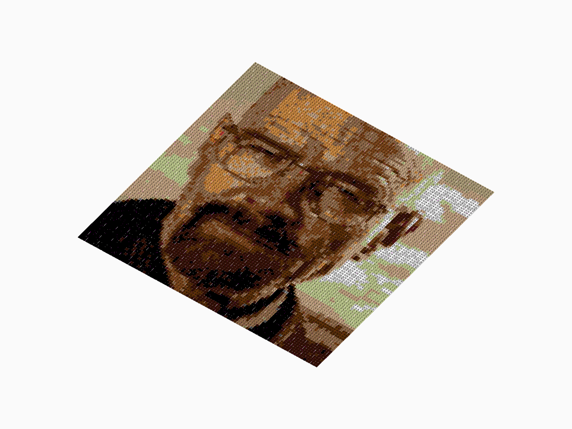 Custom Brick Mosaic