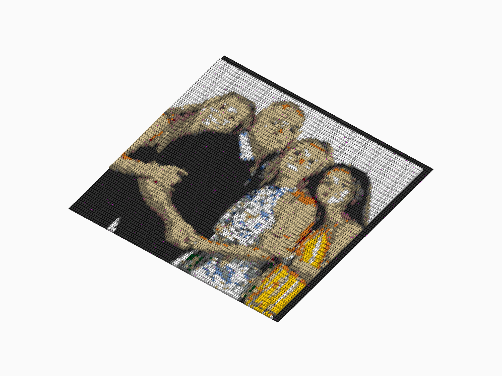 Custom Brick Mosaic