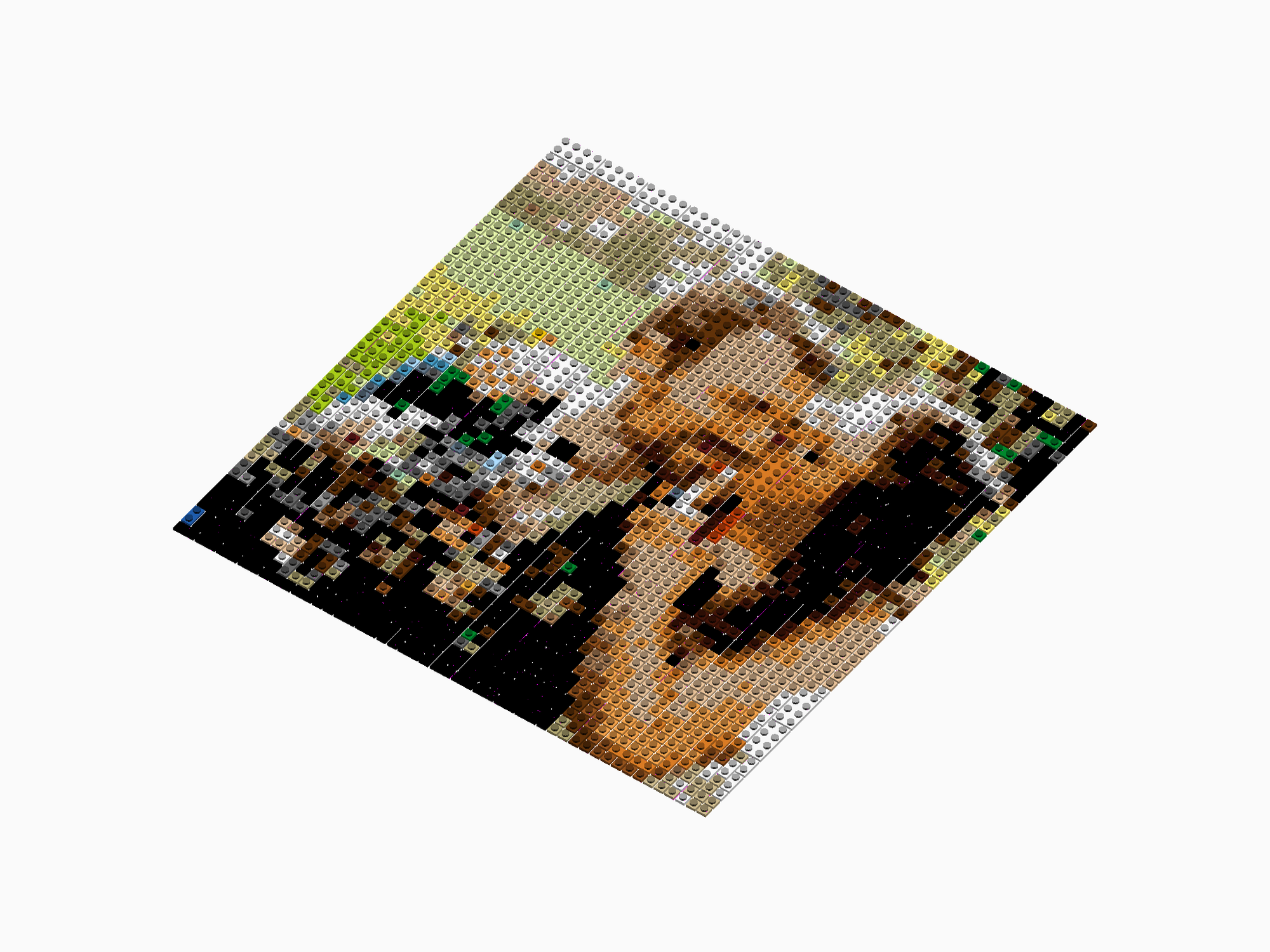 Custom Brick Mosaic