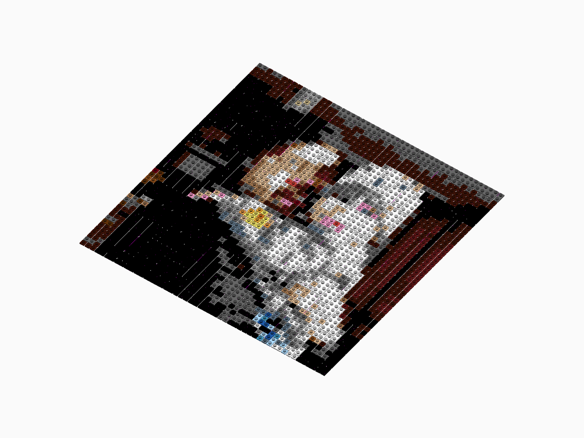 Custom Brick Mosaic