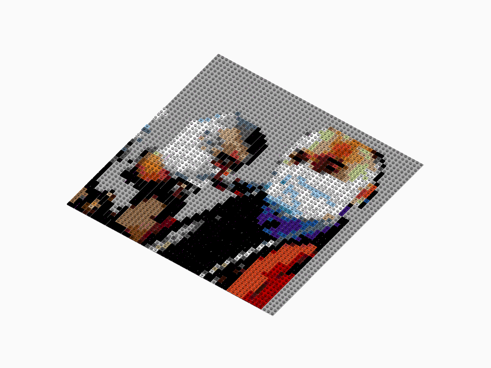 Custom Brick Mosaic