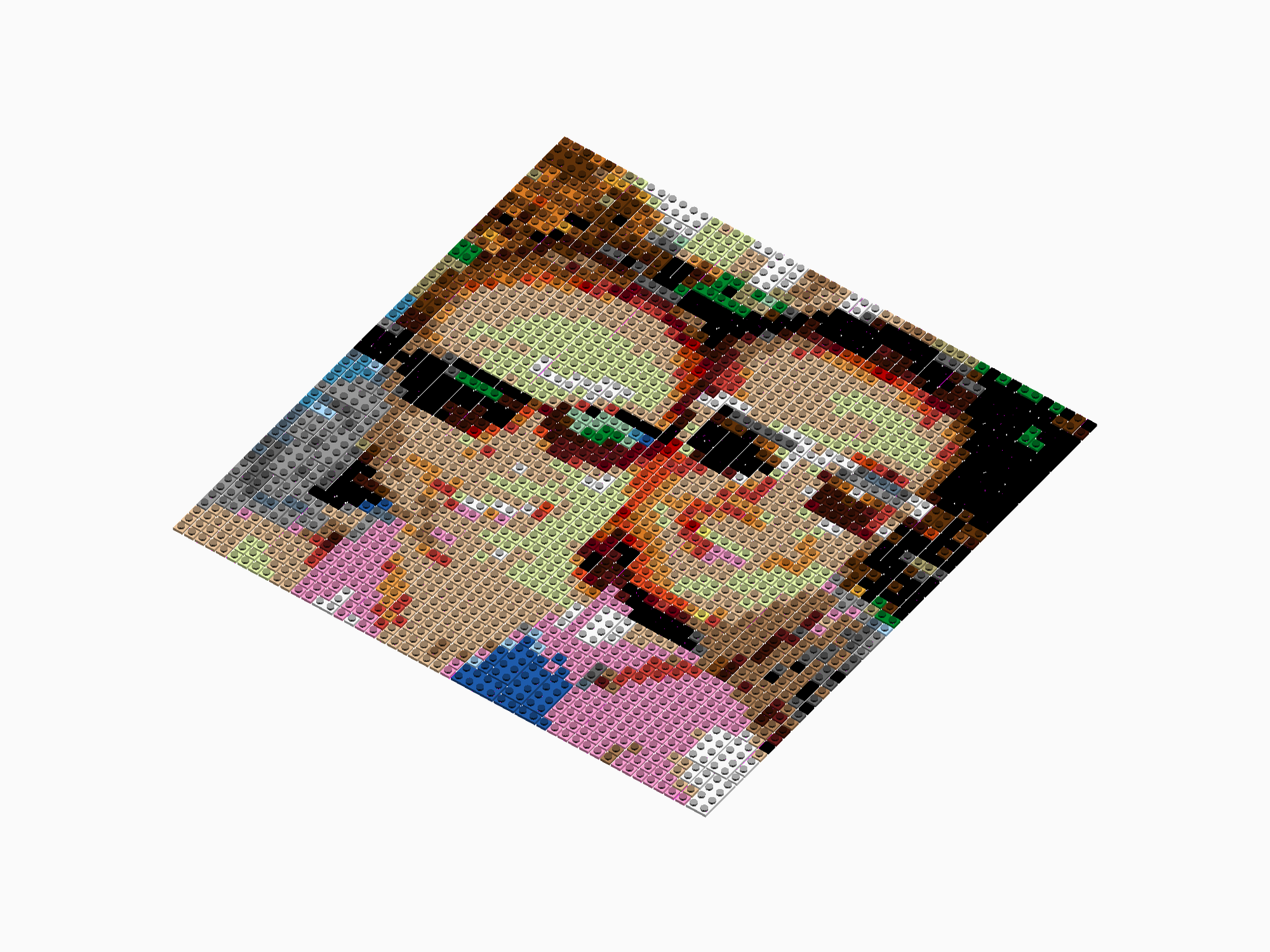 Custom Brick Mosaic
