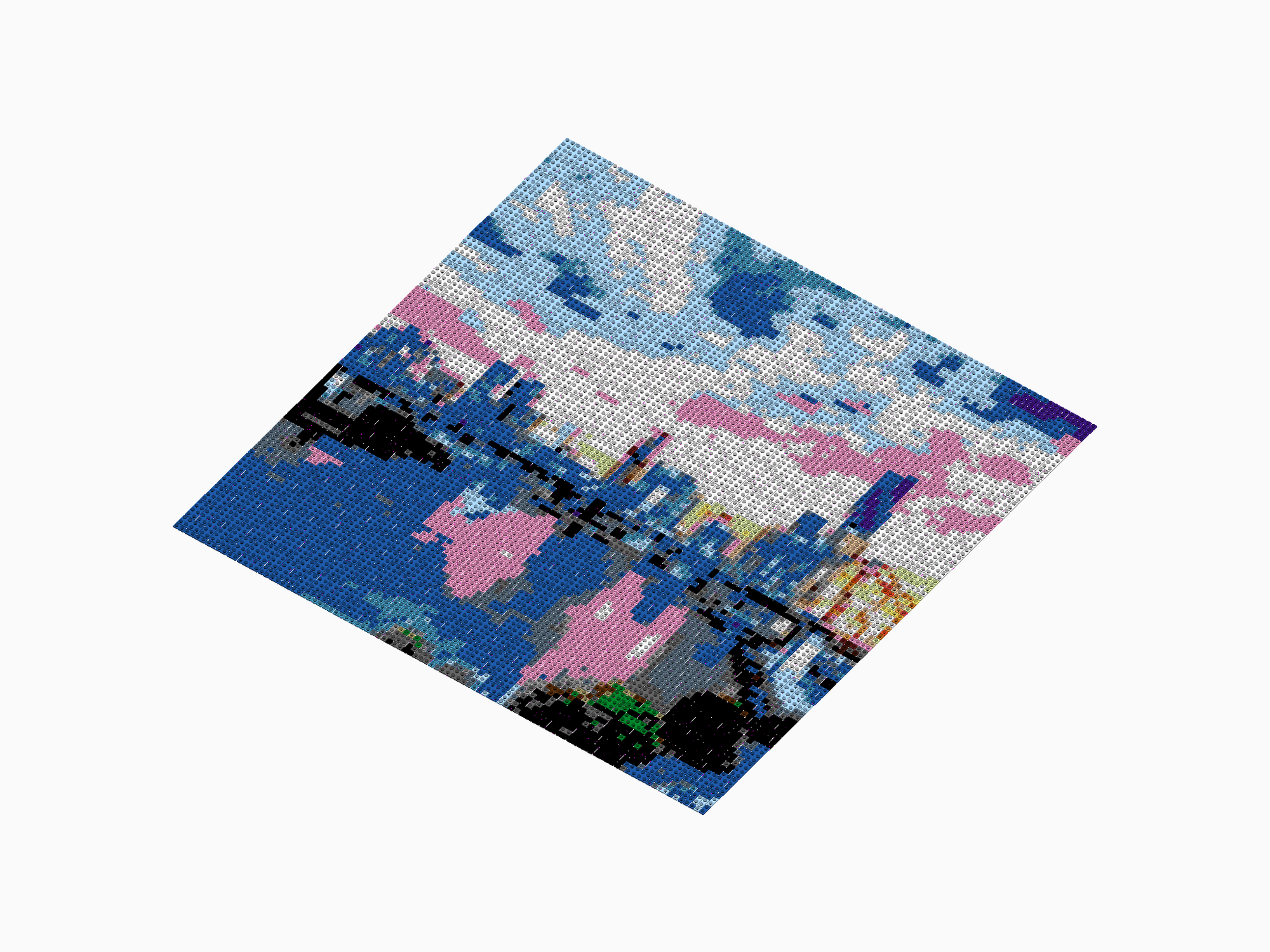 Custom Brick Mosaic