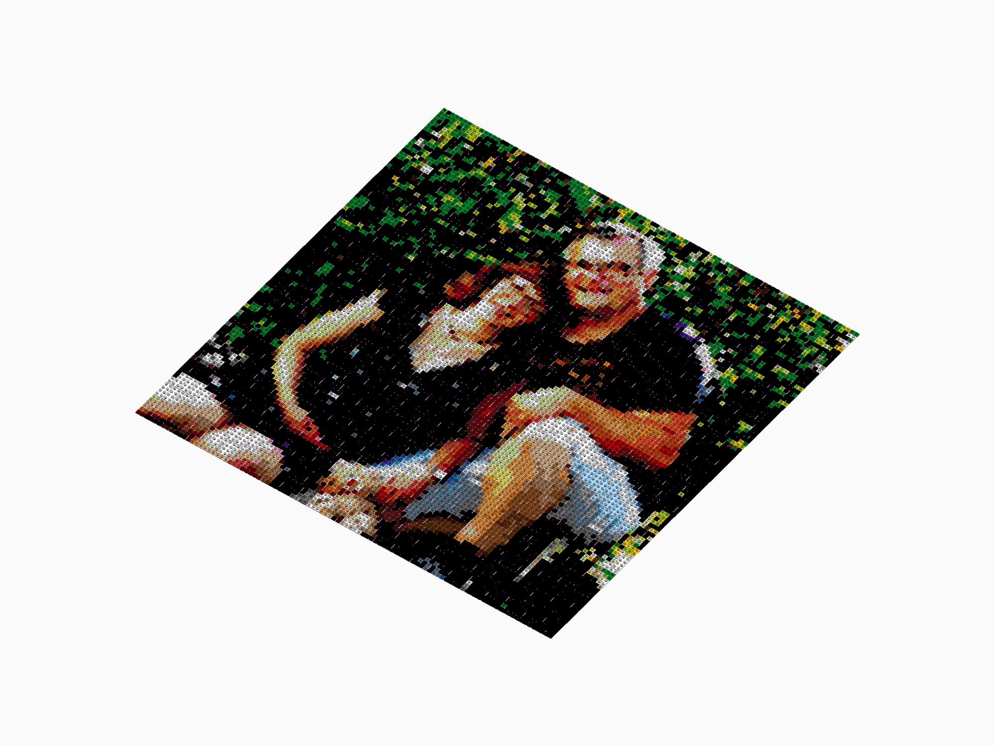 Custom Brick Mosaic