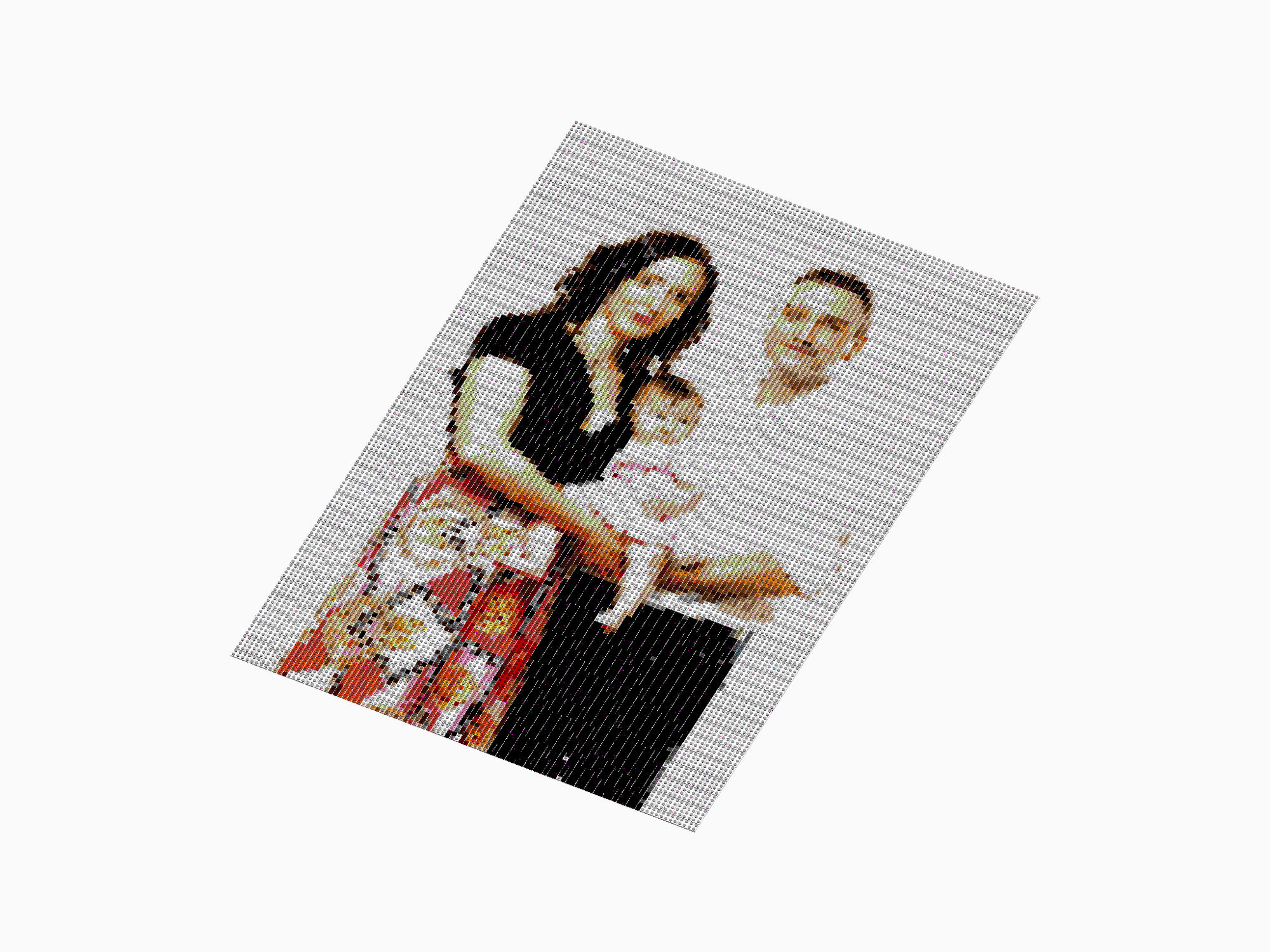 Custom Brick Mosaic
