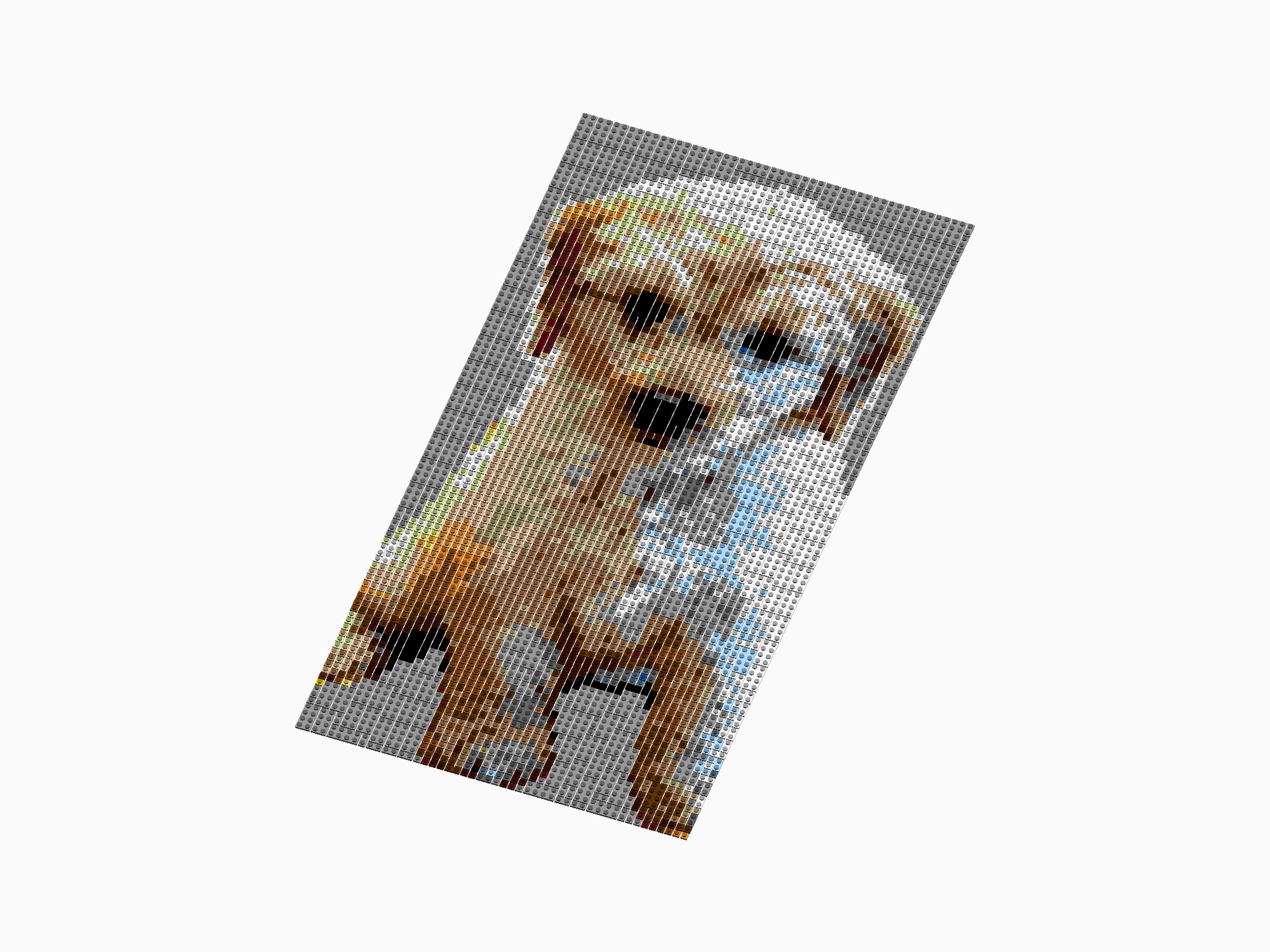 Custom Brick Mosaic