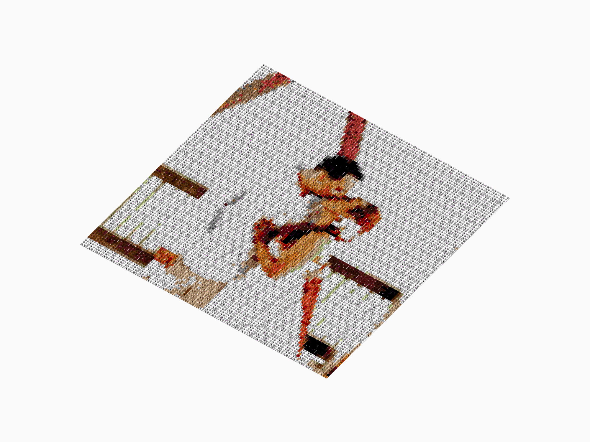 Custom Brick Mosaic