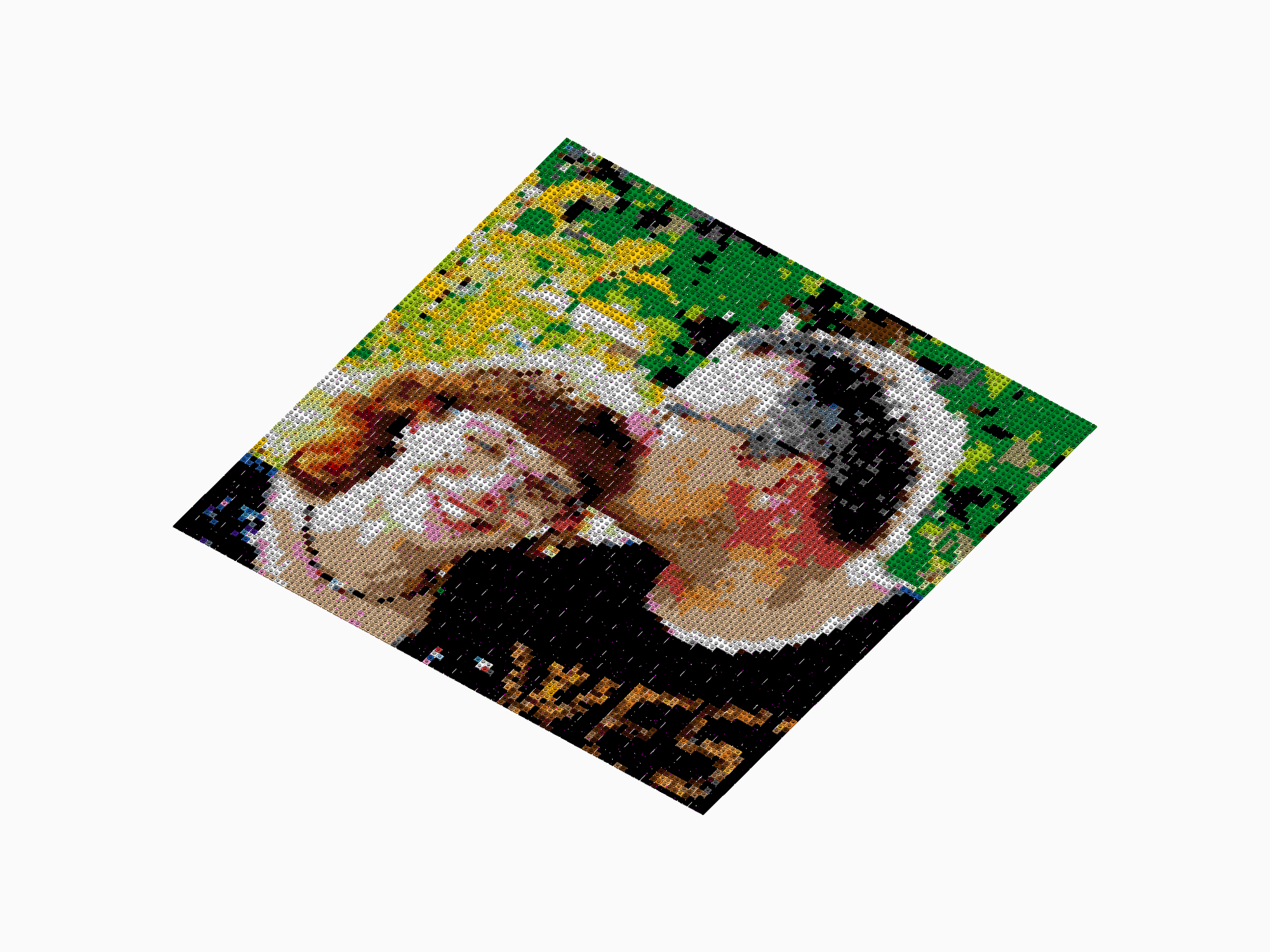 Custom Brick Mosaic