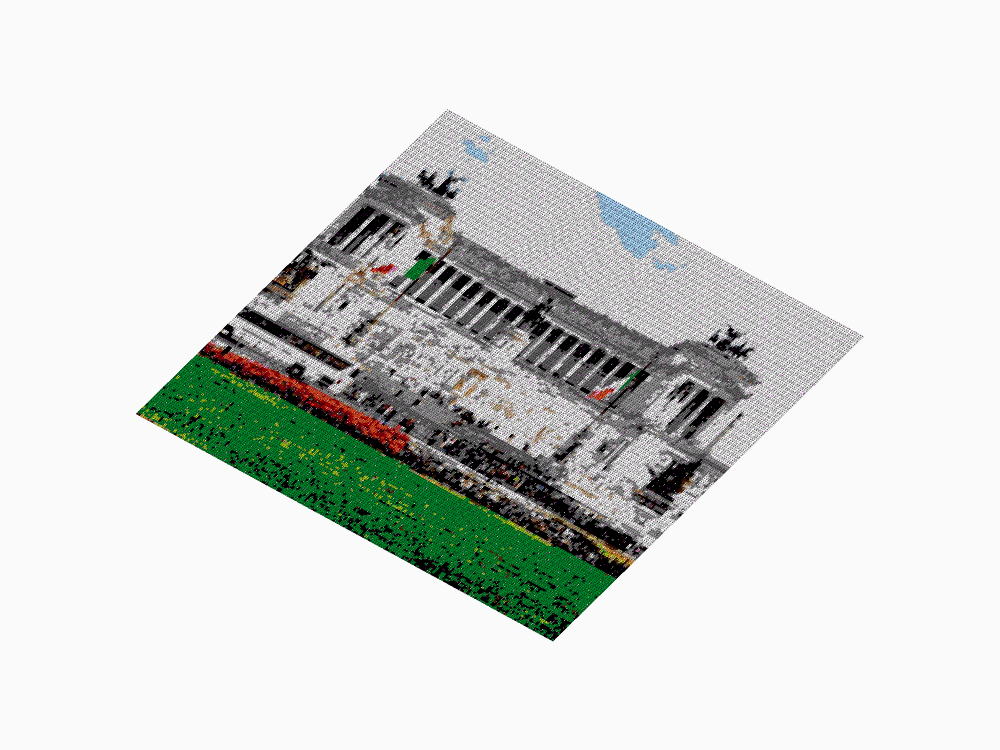 Custom Brick Mosaic