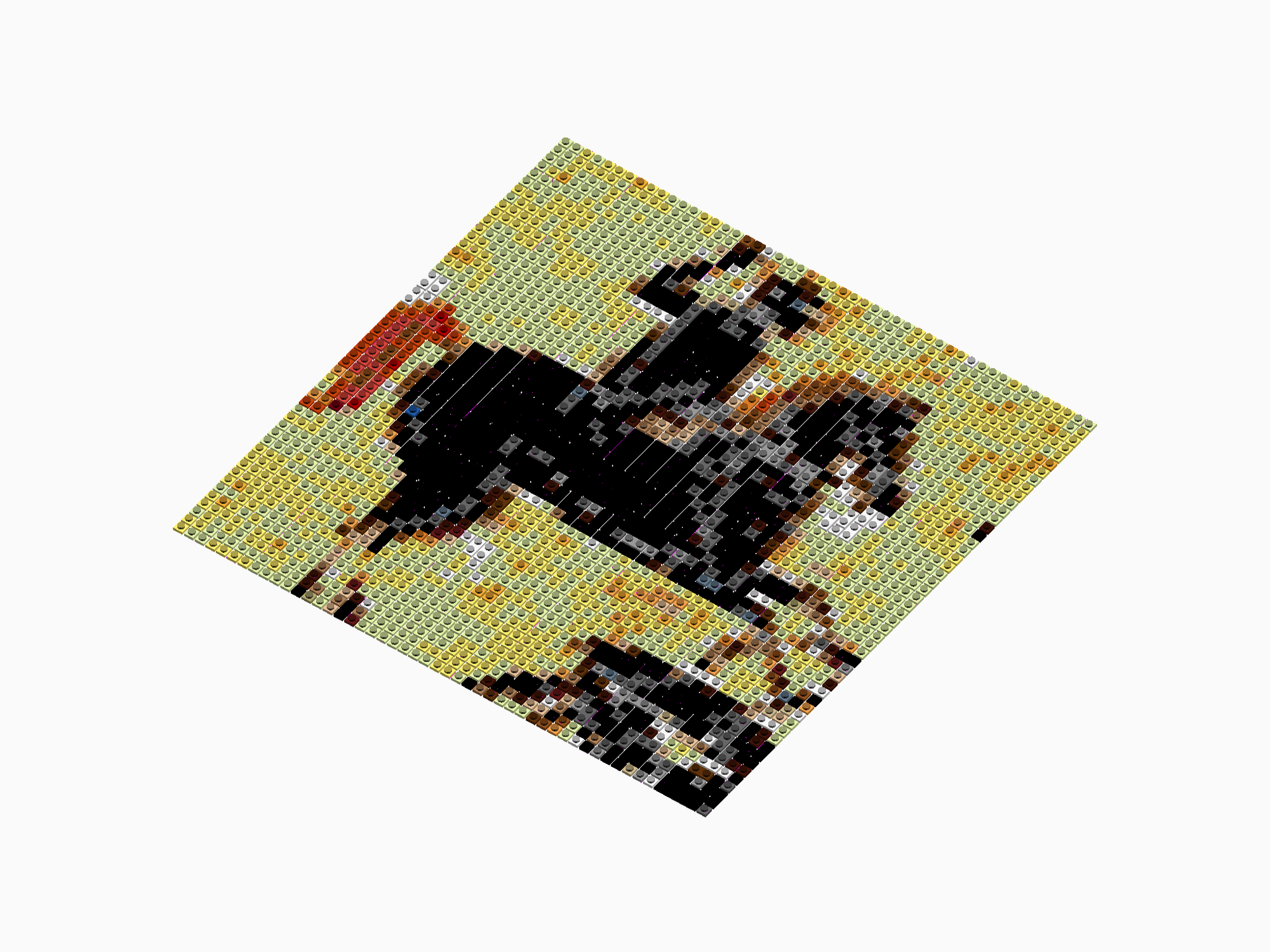 Custom Brick Mosaic