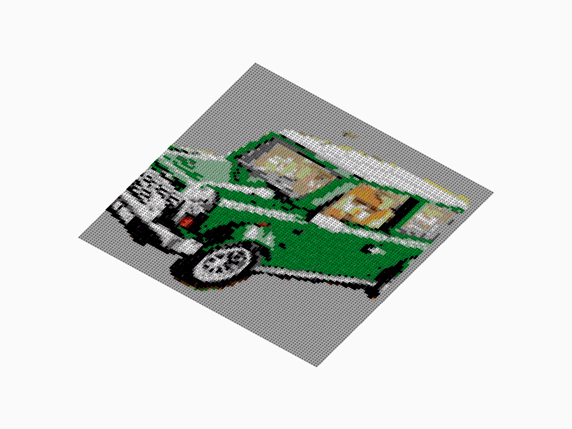 Custom Brick Mosaic