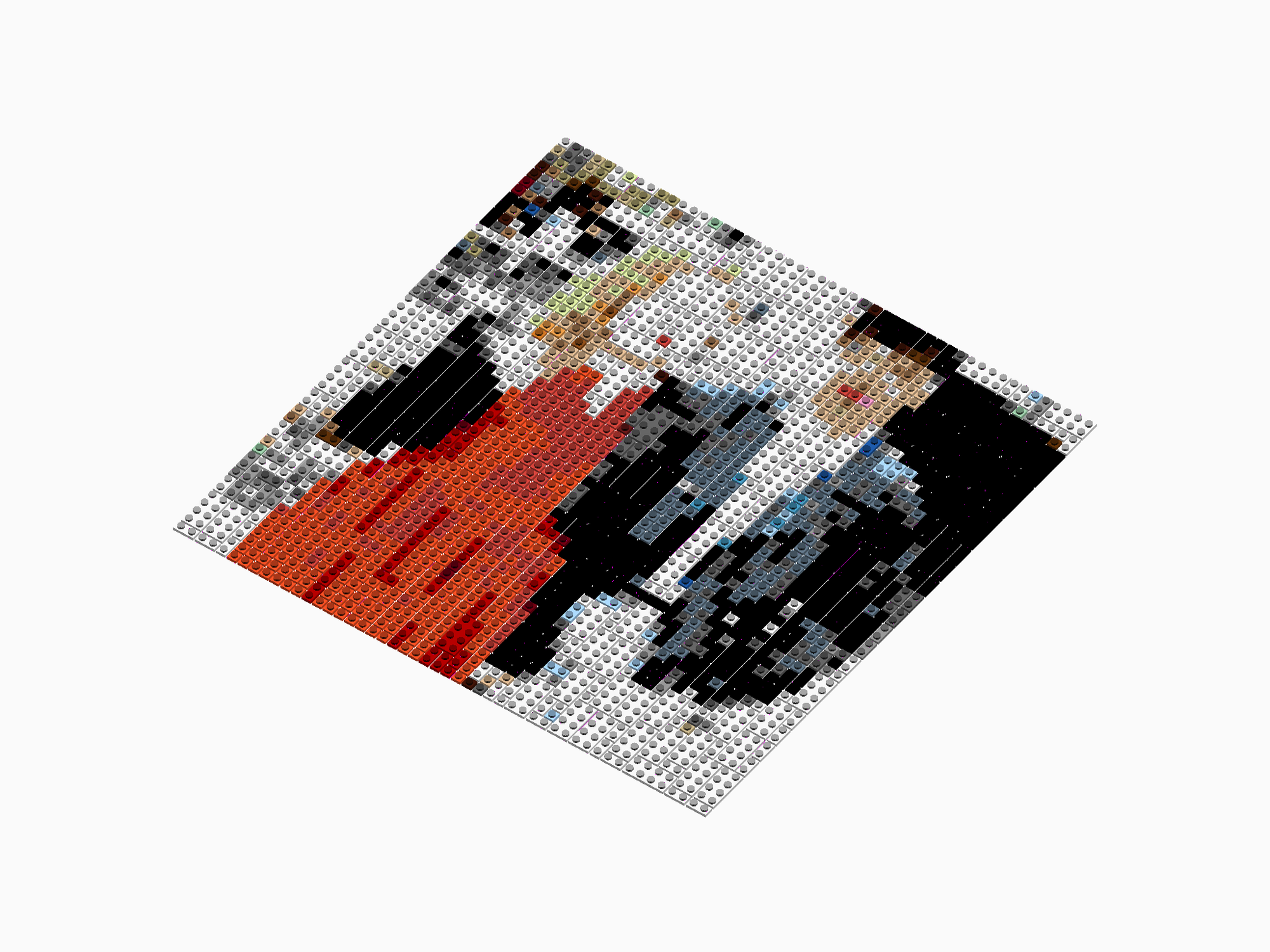 Custom Brick Mosaic