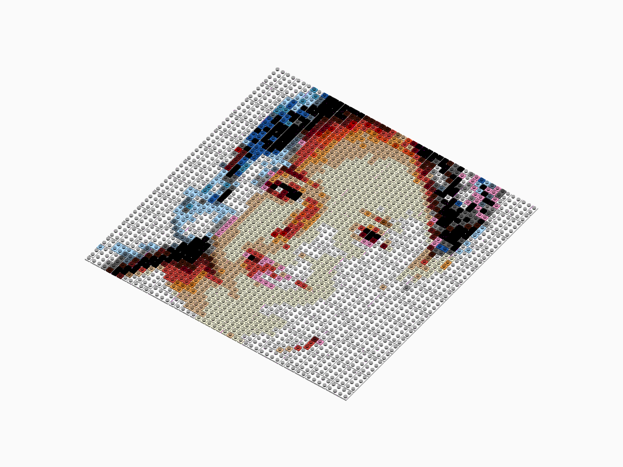 Custom Brick Mosaic
