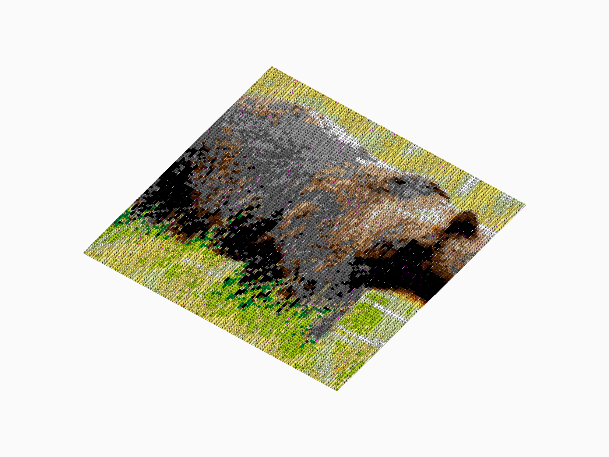 Custom Brick Mosaic