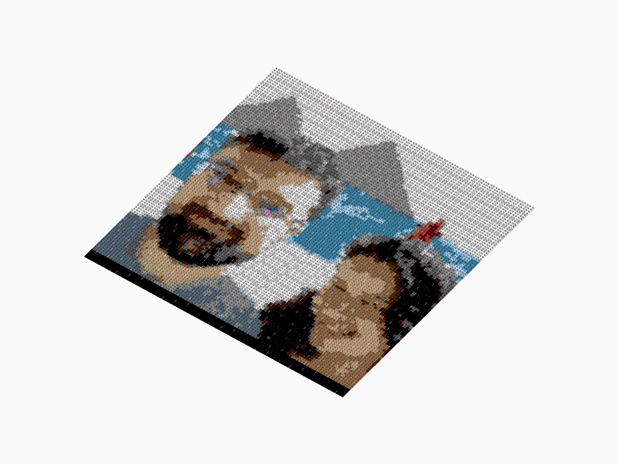 Custom Brick Mosaic