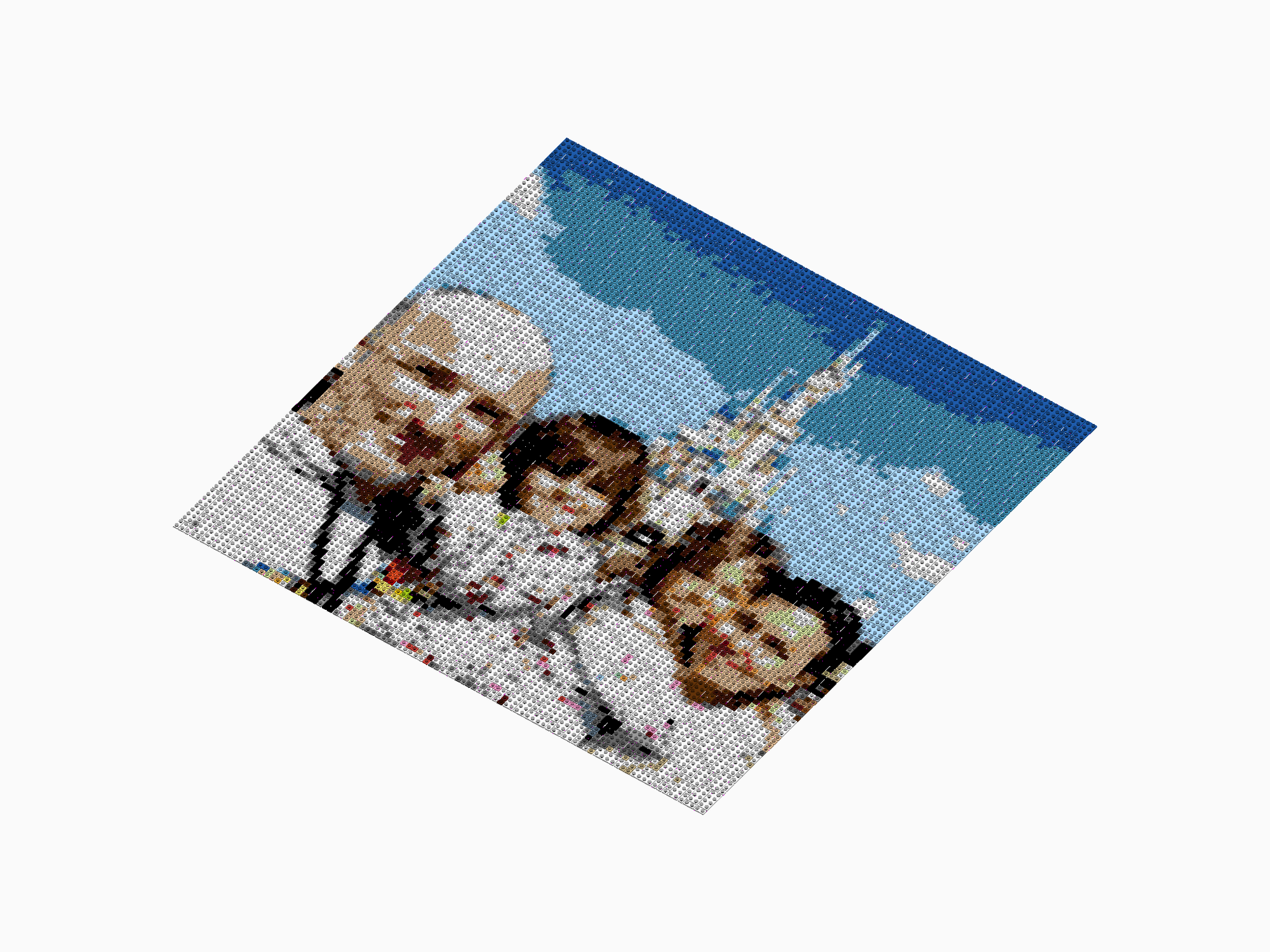 Custom Brick Mosaic