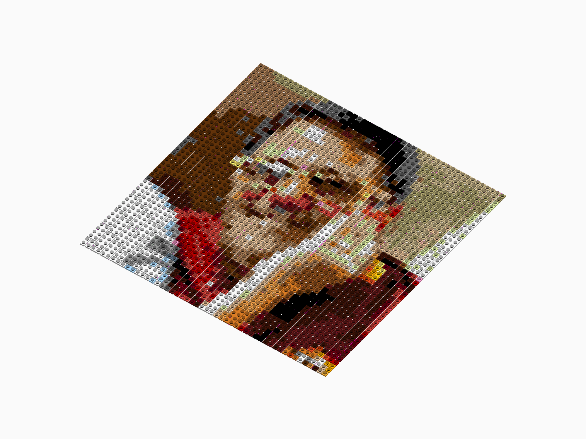Custom Brick Mosaic