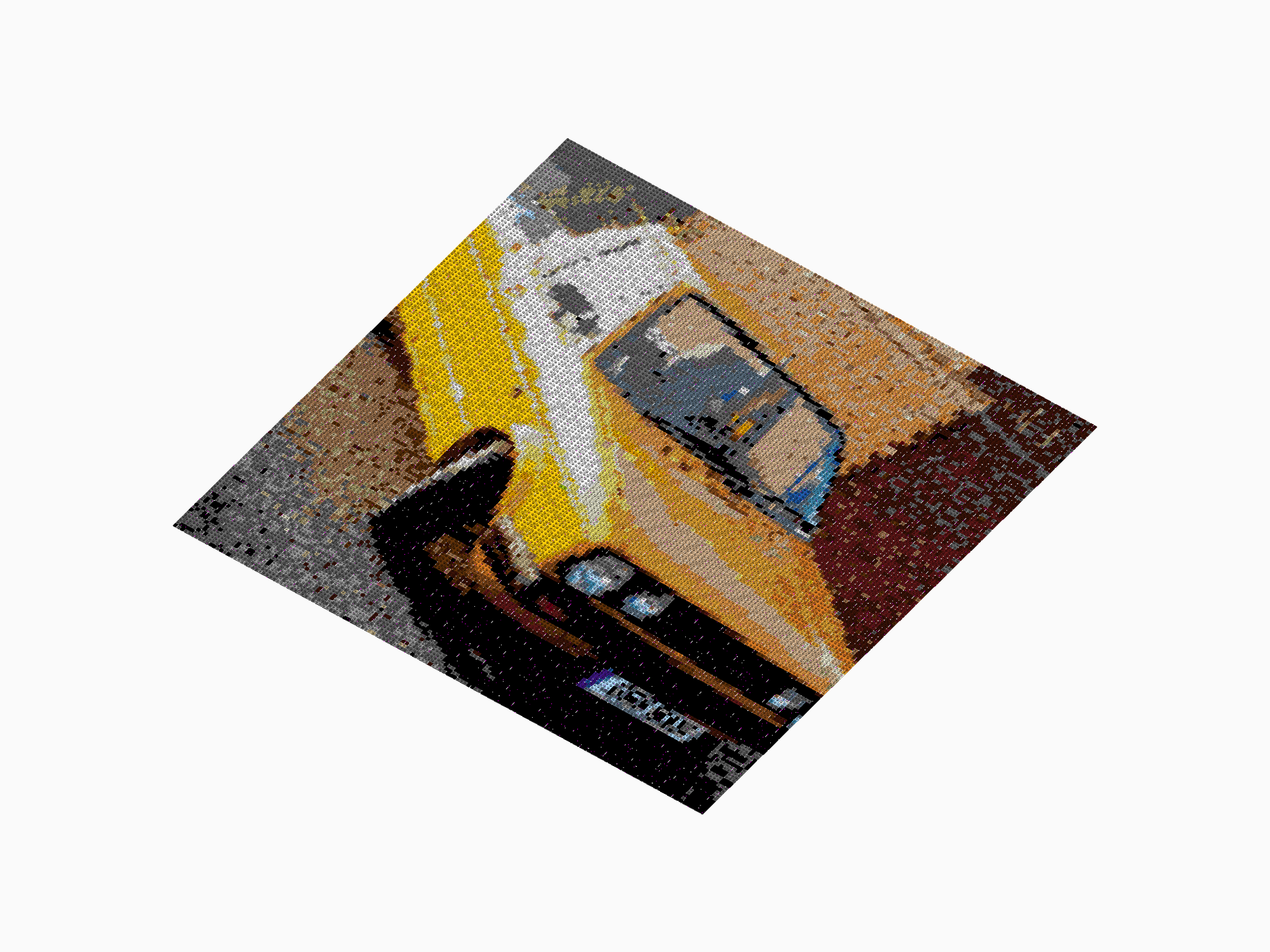 Custom Brick Mosaic