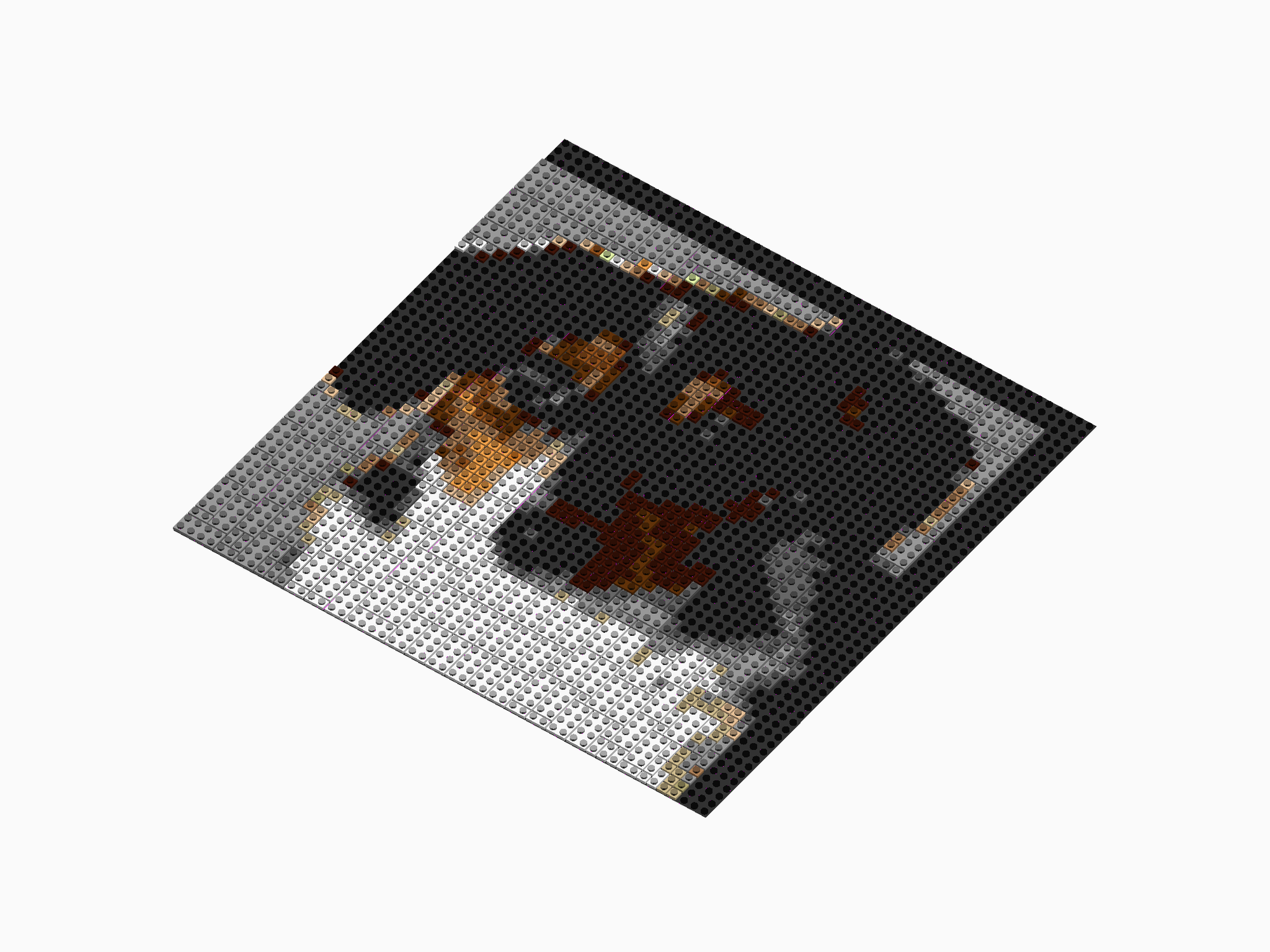 Custom Brick Mosaic