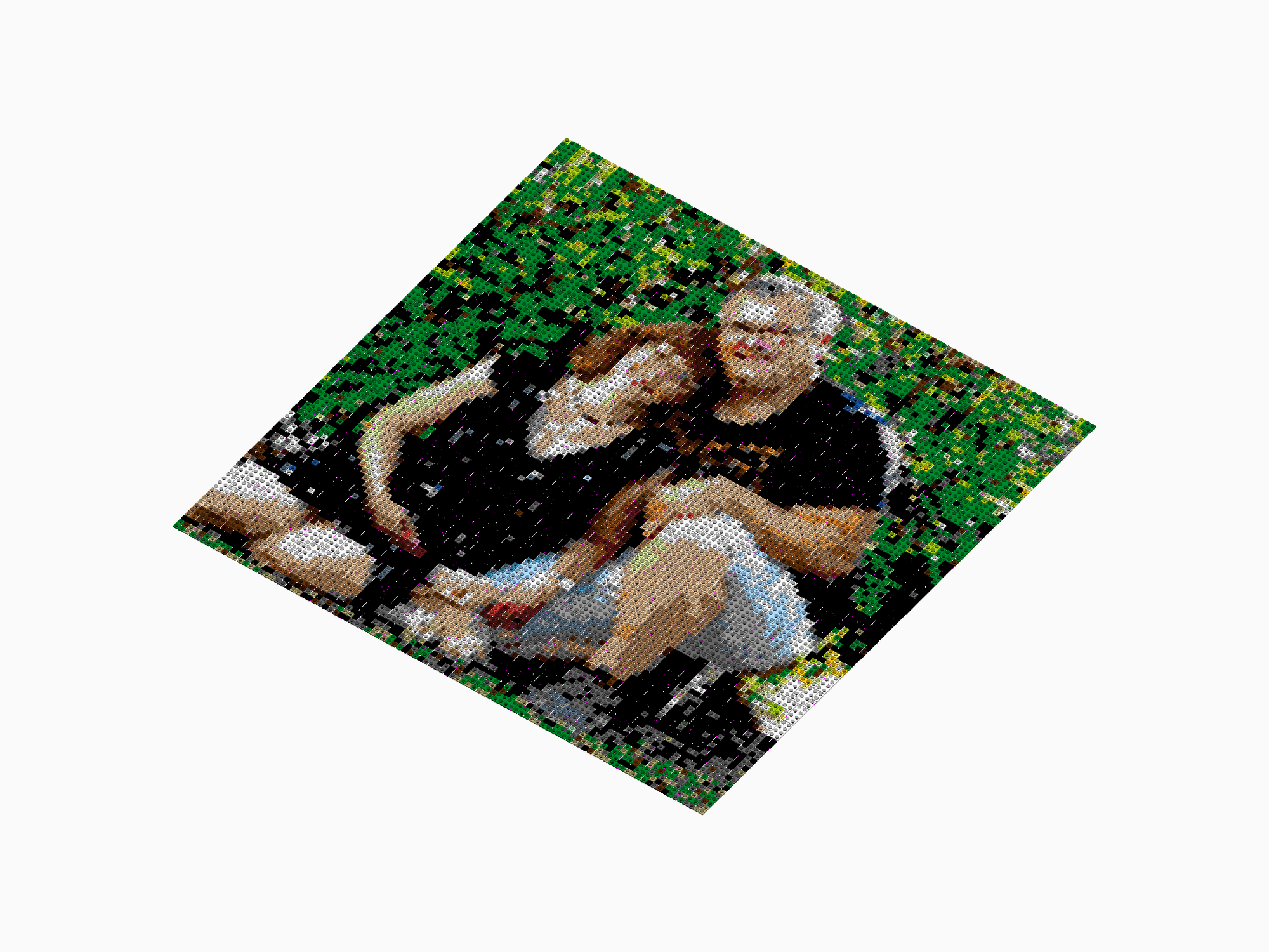Custom Brick Mosaic