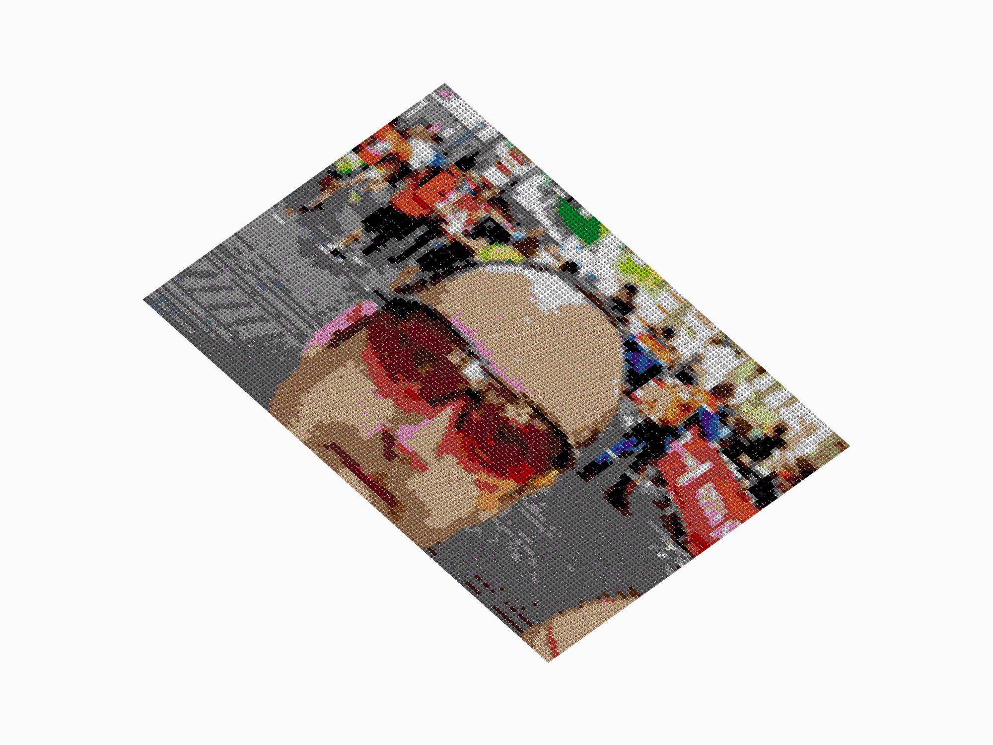 Custom Brick Mosaic