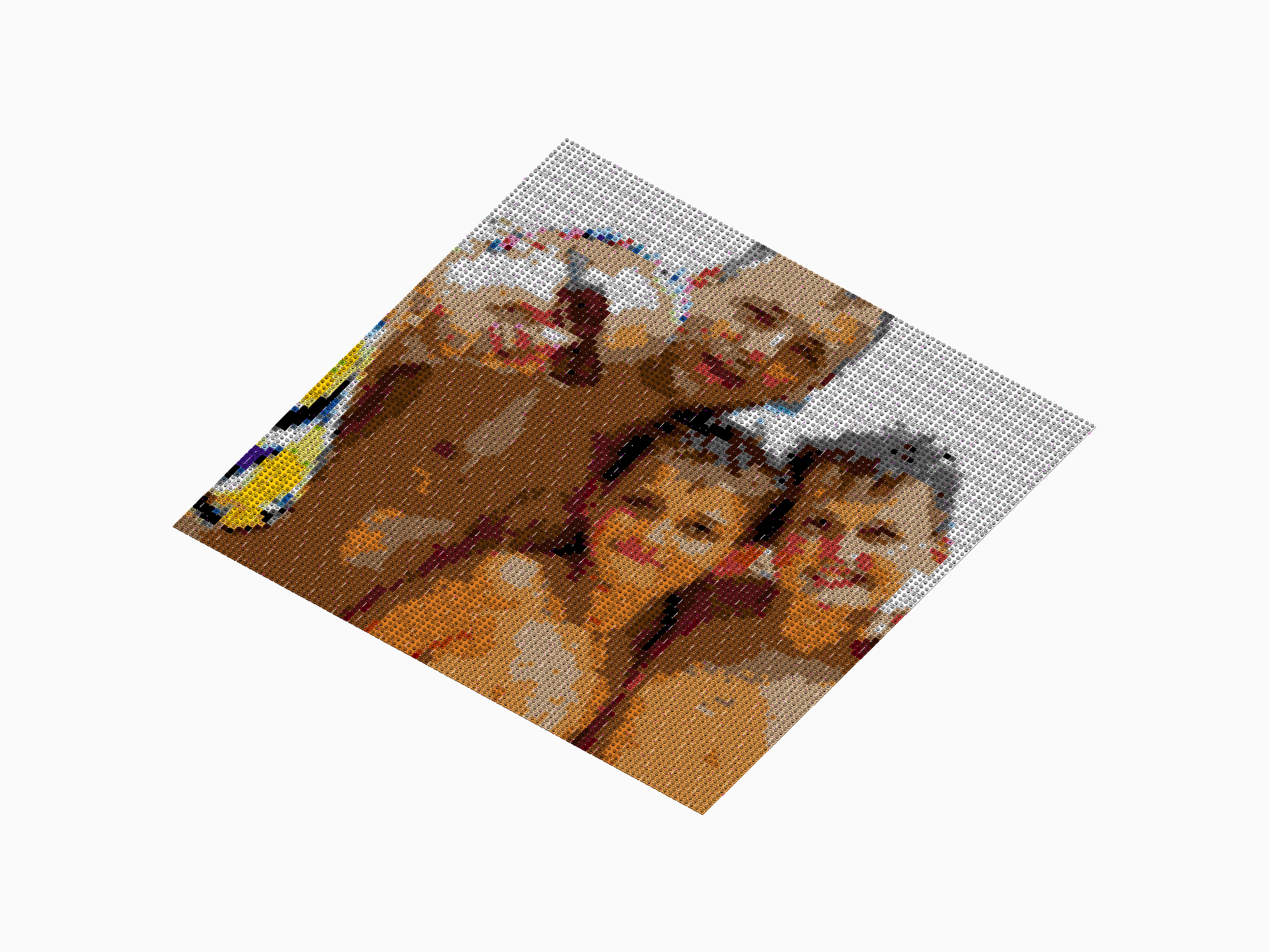 Custom Brick Mosaic
