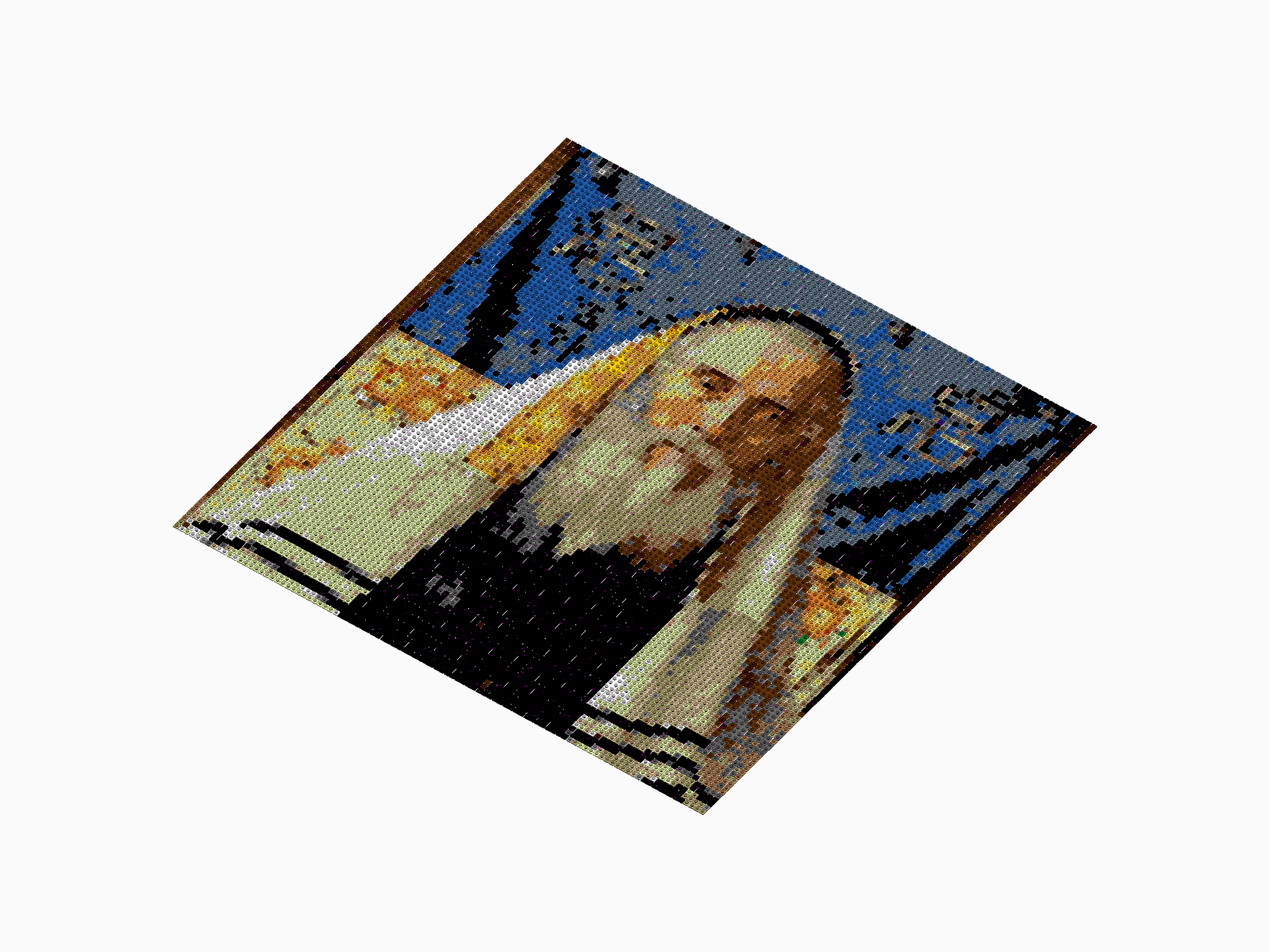 Custom Brick Mosaic
