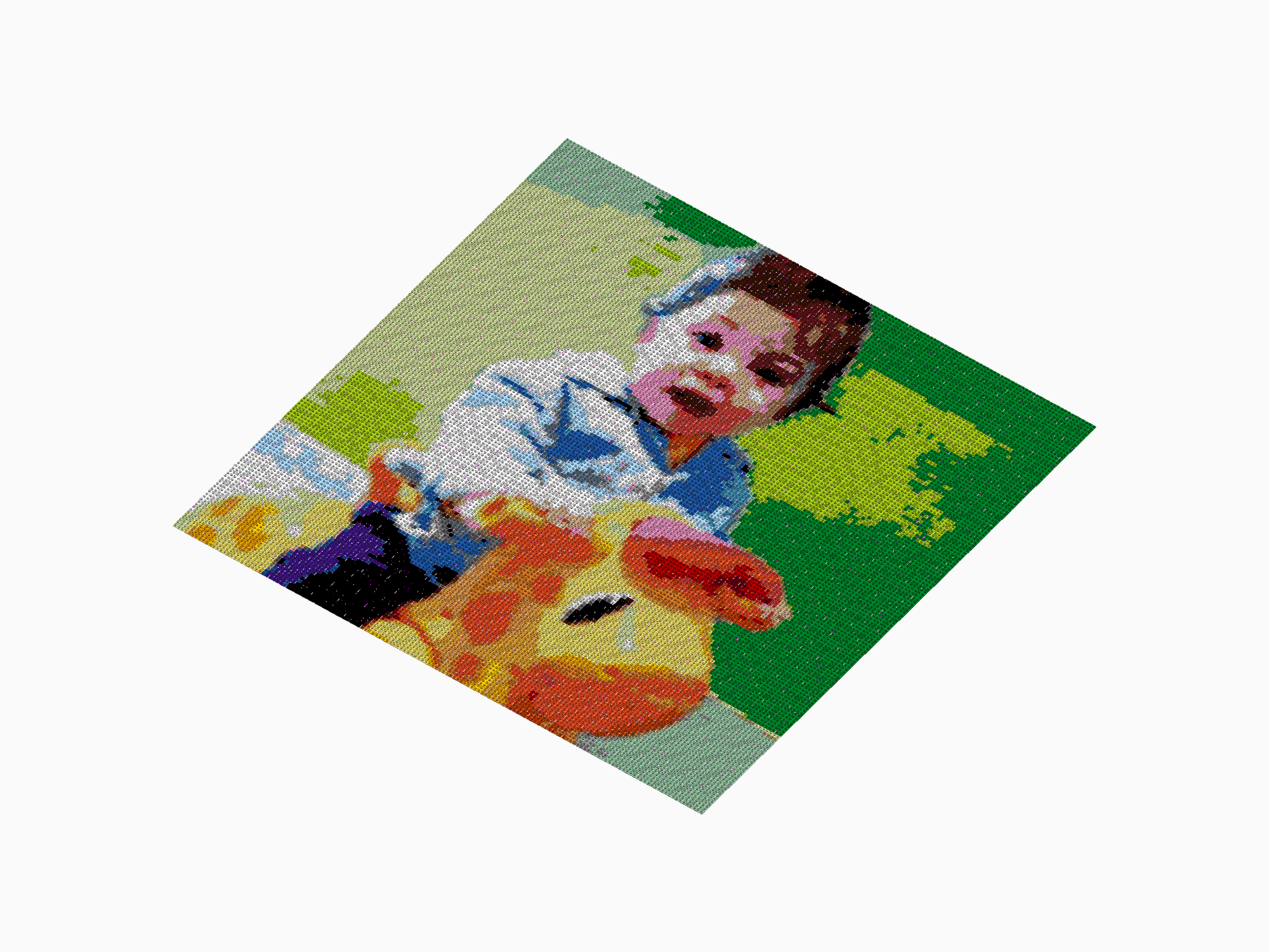 Custom Brick Mosaic