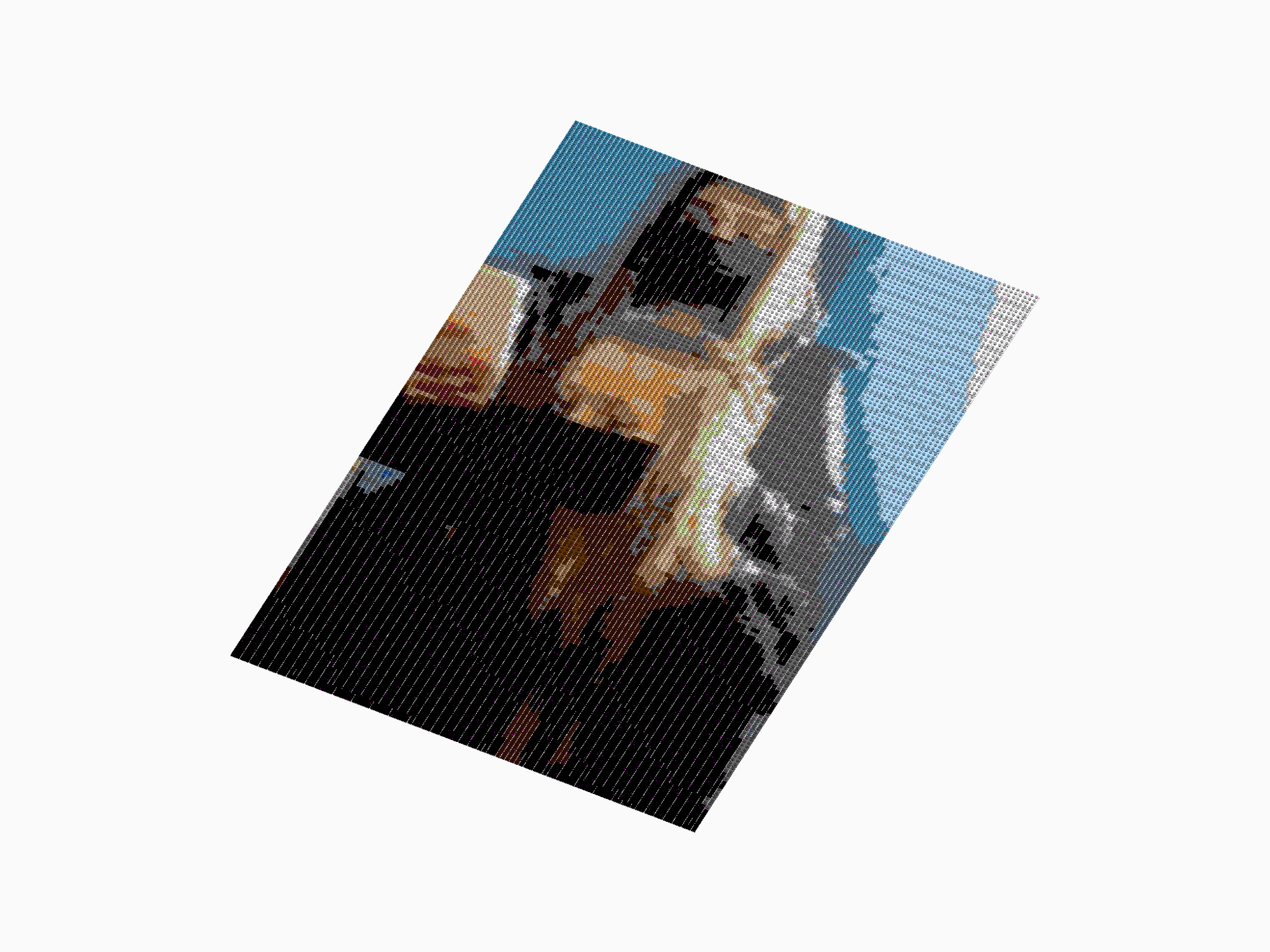 Custom Brick Mosaic