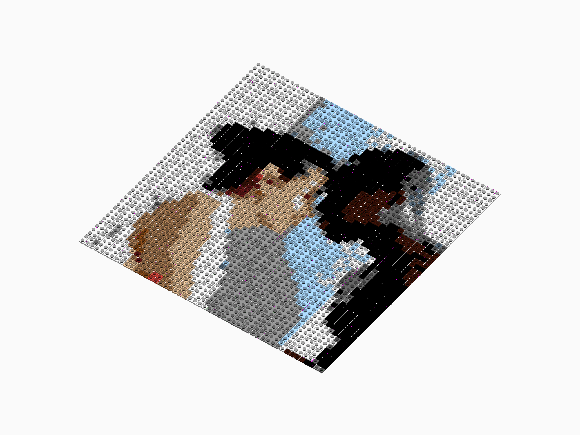 Custom Brick Mosaic