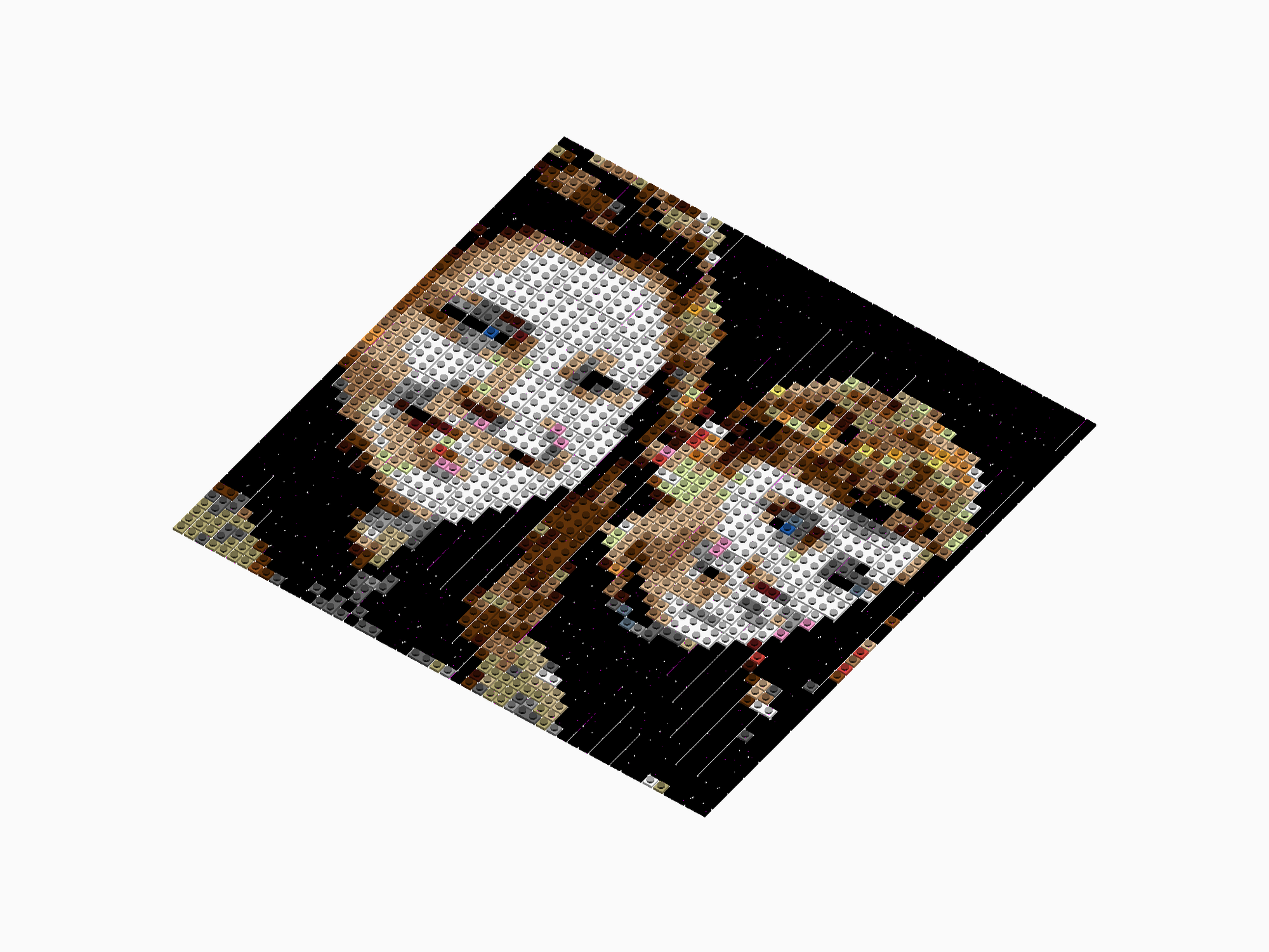 Custom Brick Mosaic