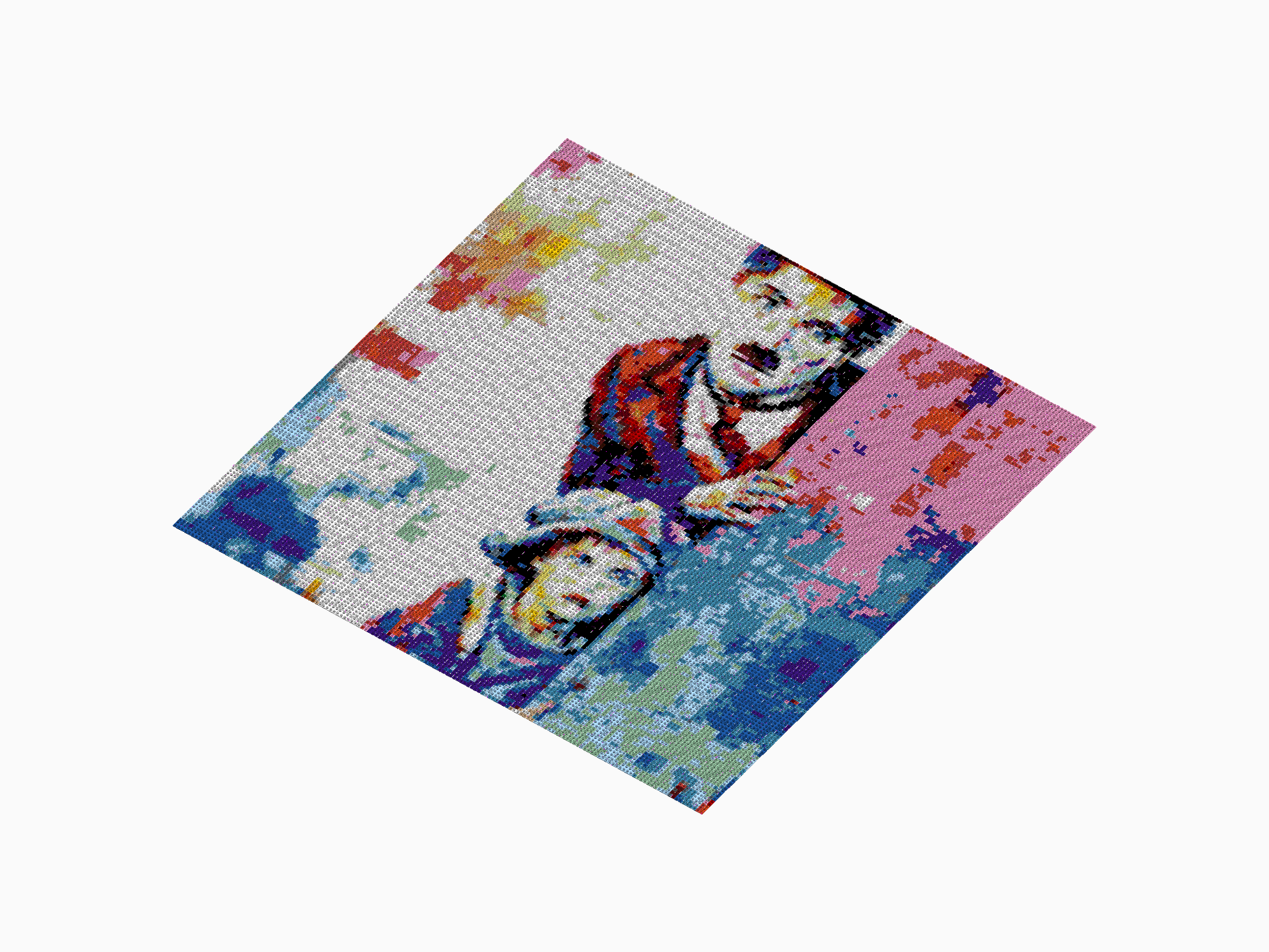 Custom Brick Mosaic