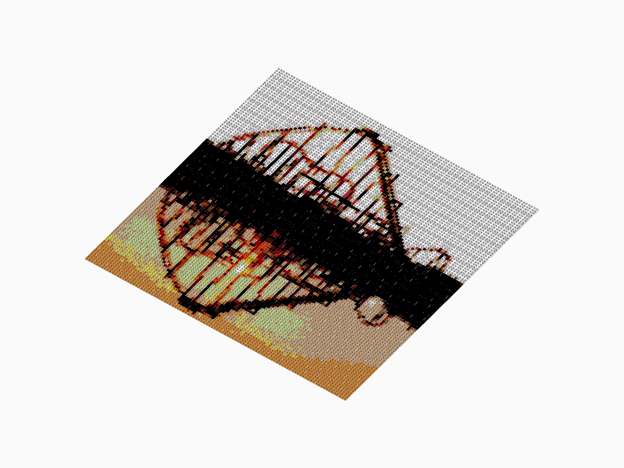 Custom Brick Mosaic