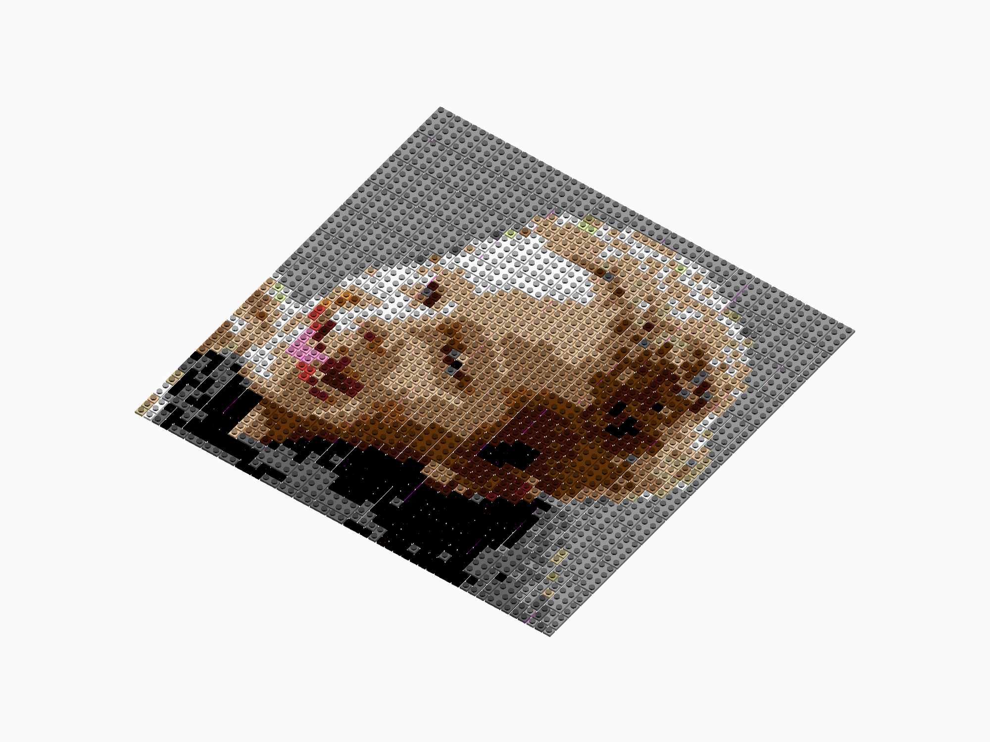 Custom Brick Mosaic