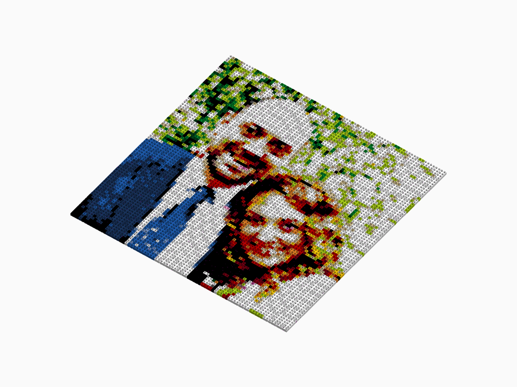 Custom Brick Mosaic