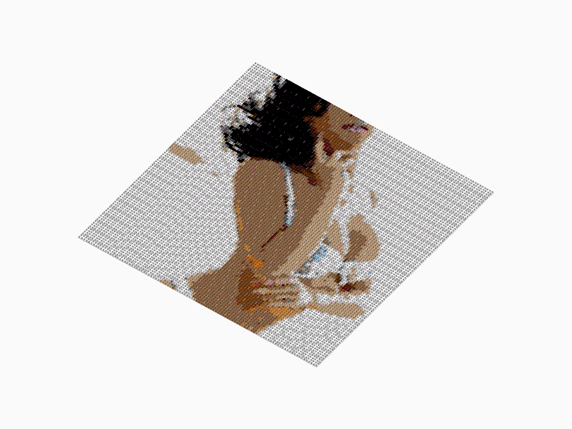Custom Brick Mosaic
